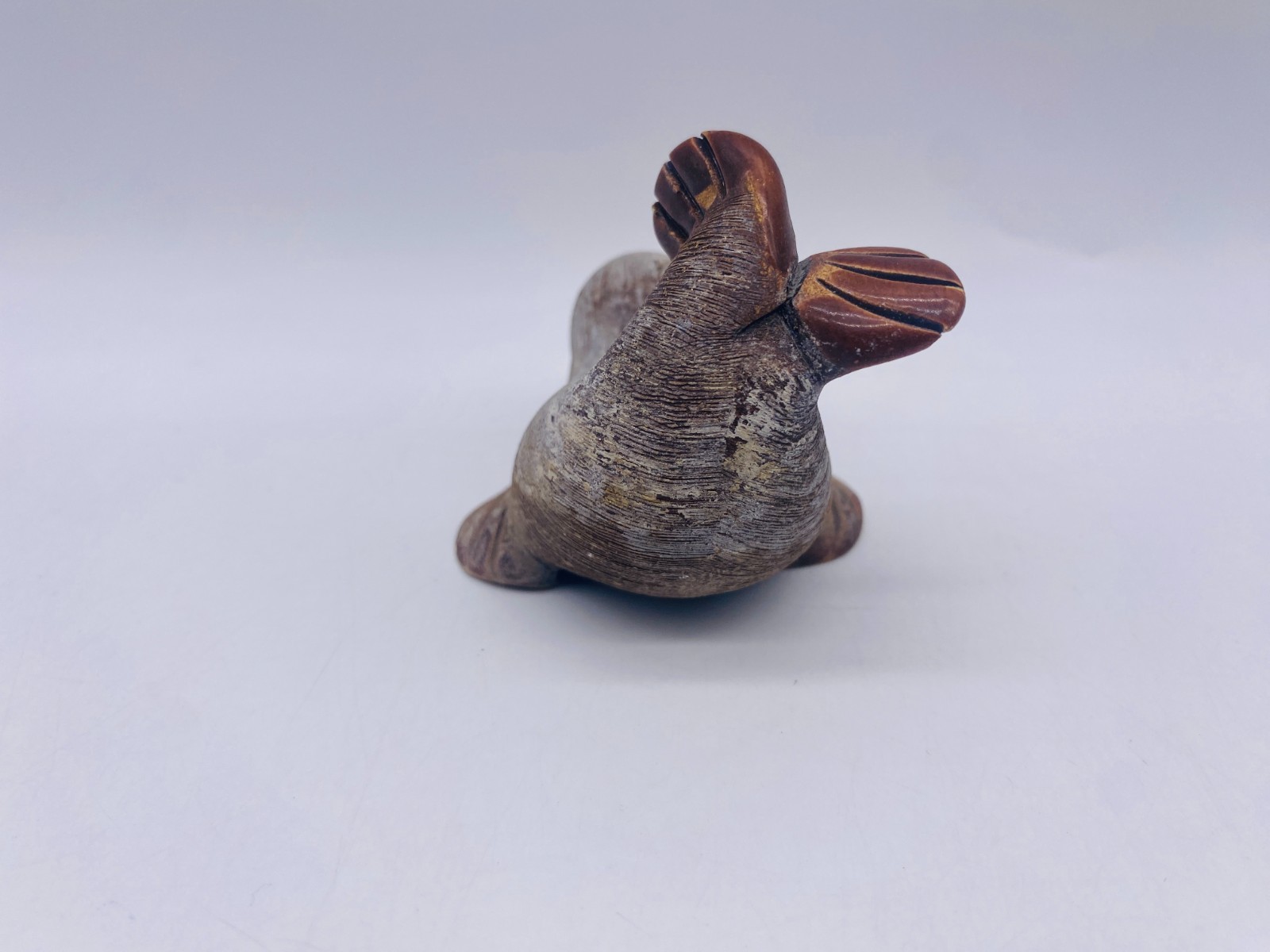 Artesania Rinconada Vintage Signed Baby Seal, Sea Lion Figurine #025, Uruguay