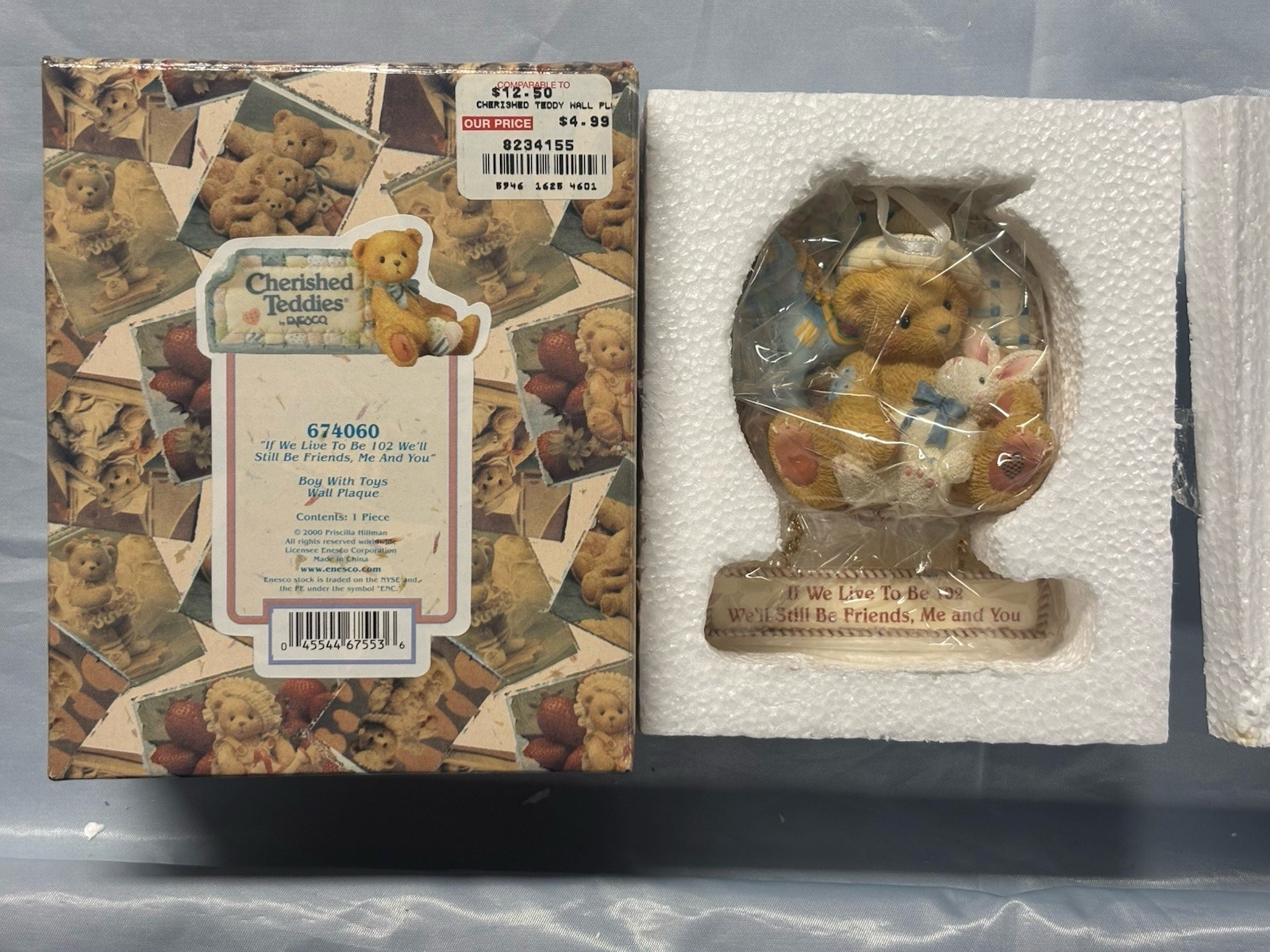 Cherished Teddies Wall Plaques New in Box – Lot Of 3 – #674052, #674060, #627372