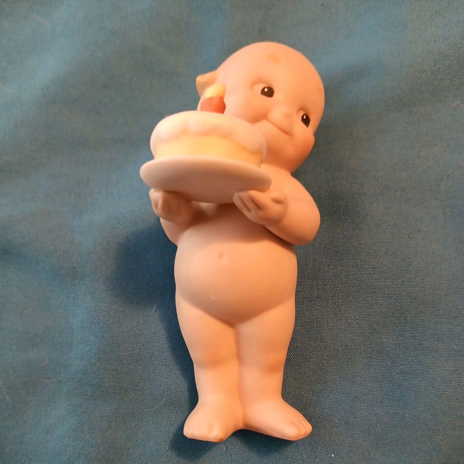 Jesco Kewpie Doll Ceramic Figure Birthday 1 Candle Figurine Vintage