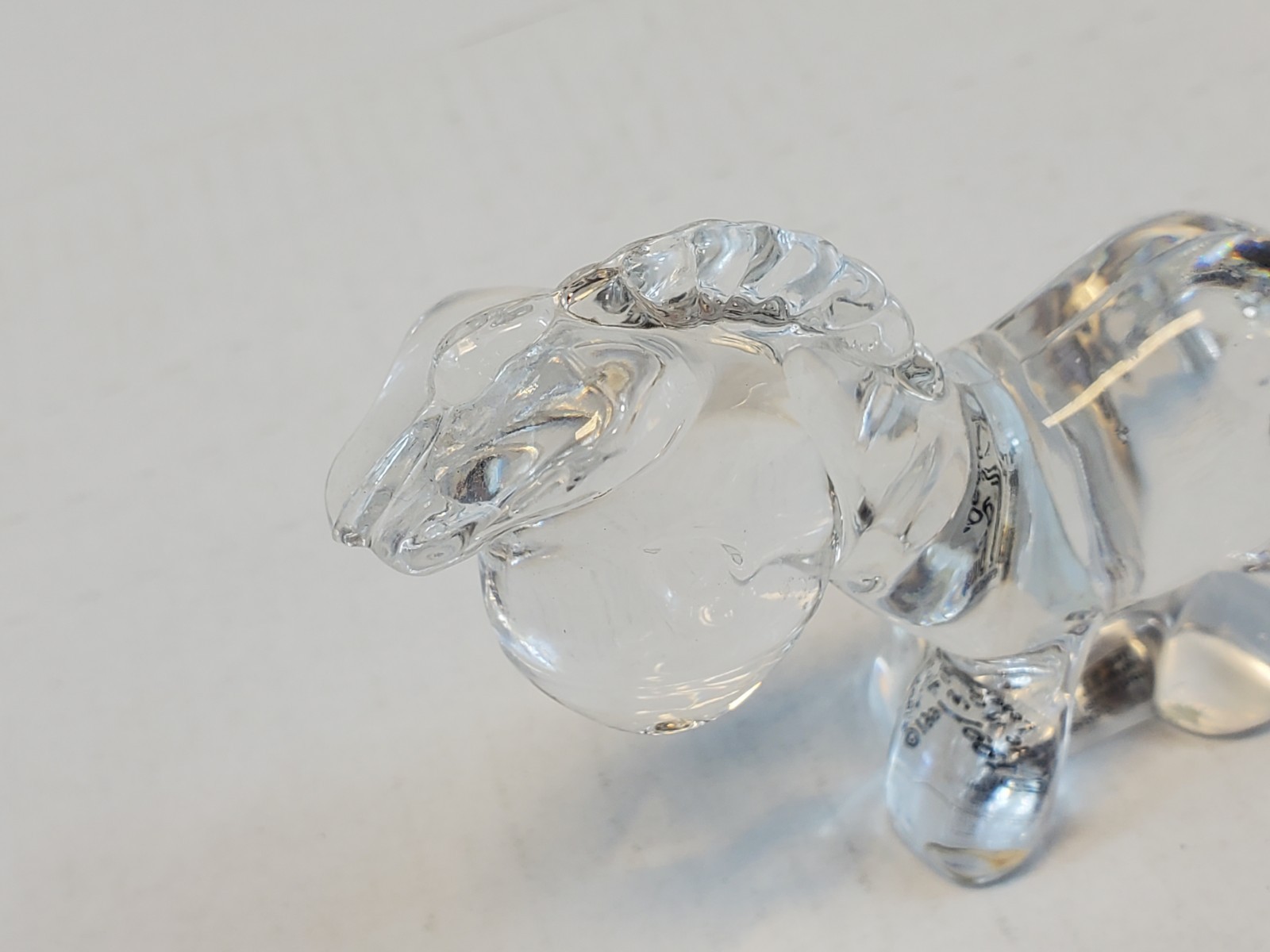 Crystal Donkey Paperweight S Butcher 1991 Made In Germany 24% Lead Crystal