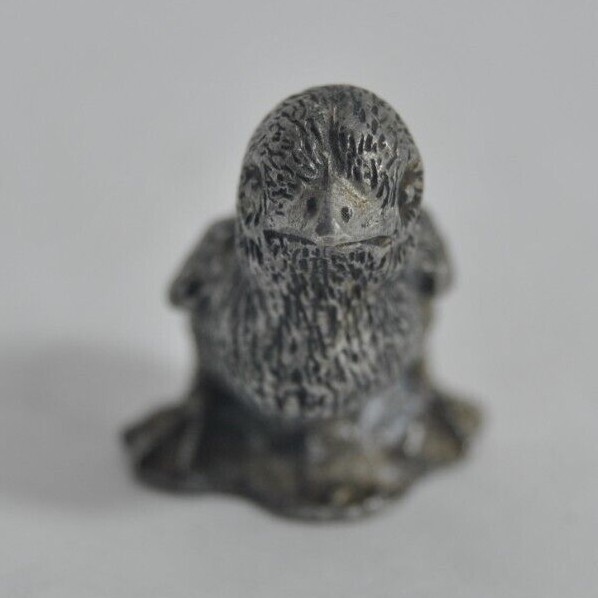 Wileen USA Vintage Miniature Pewter Bird Figurine Signed 1 1/4″ by 1 1/2″