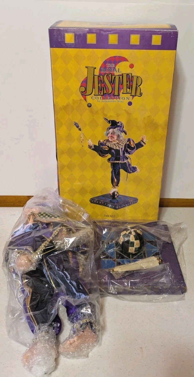 Jacqueline Kent Royal Jester Collection Dante Joker Medieval Renaissance COA NIB