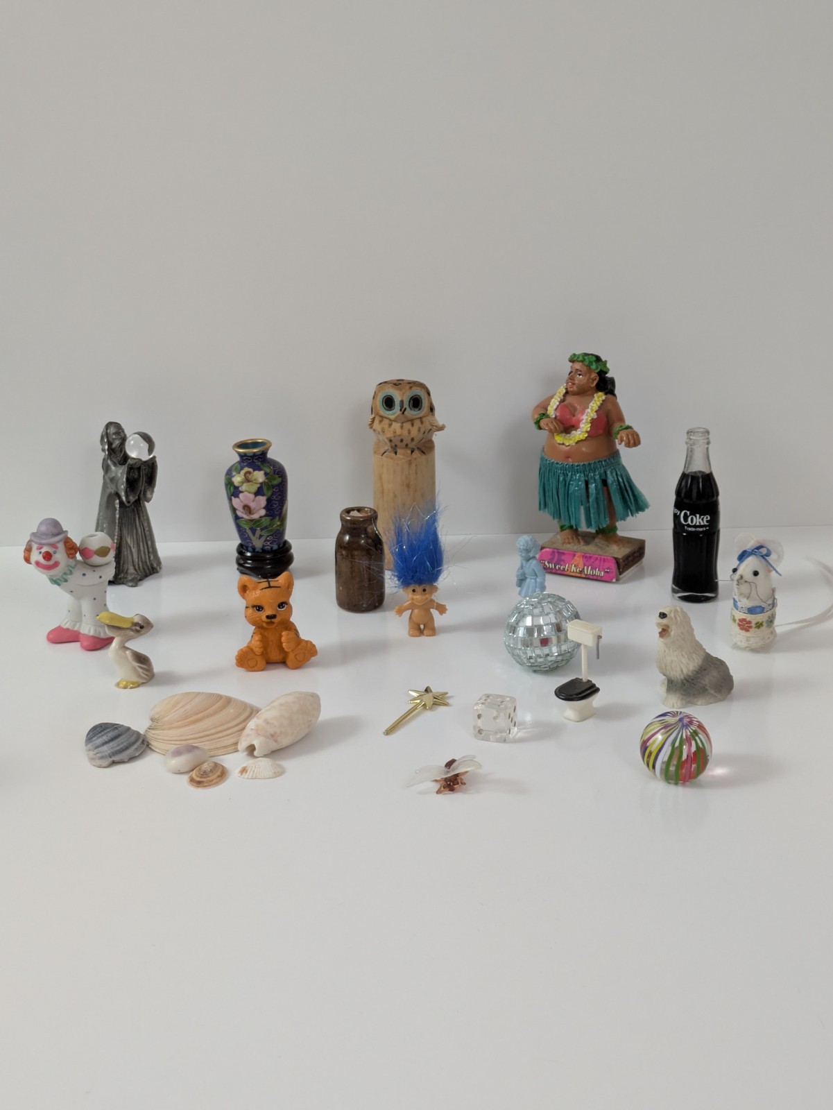 Lot of 20 Vintage Miniature Figurines Cottagecore Eclectic Trinket Shelf