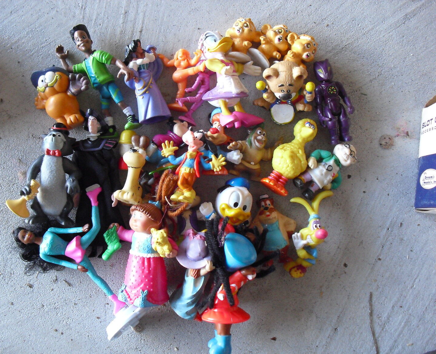 Large Lot of 1980s 90s Era Vinyl Plastic Cartoon Character Figurines Figures