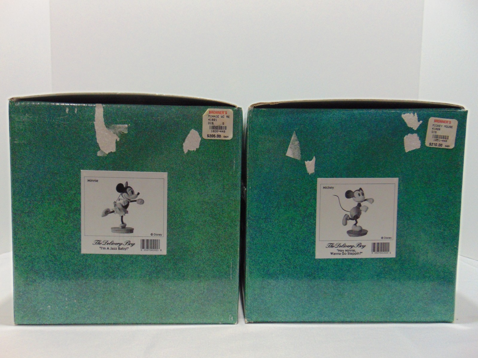 Walt Disney Classics The Delivery Boy Black & White Minnie And Mickey COA MIB