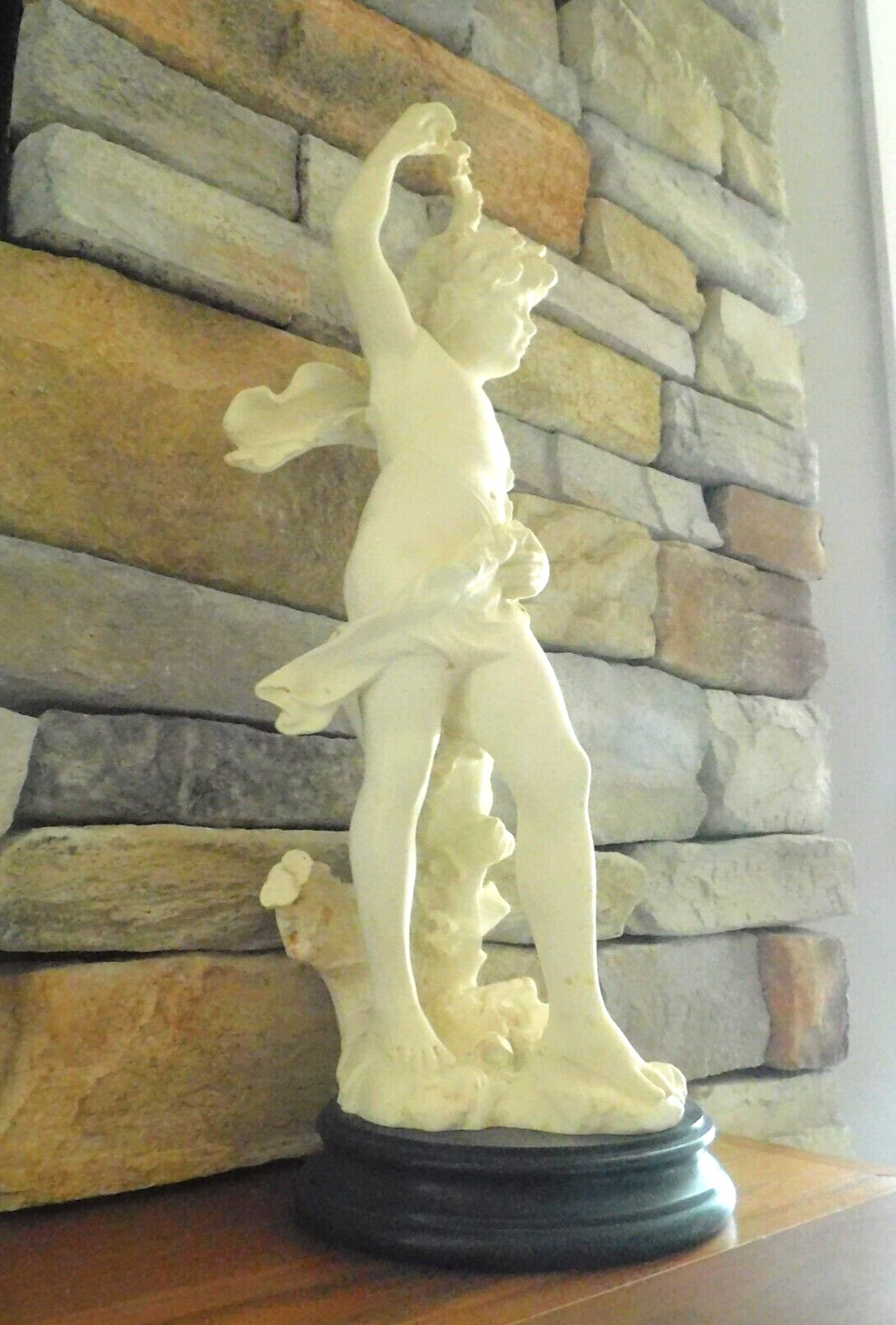 VINTAGE / MCM 1950’s ITALIAN YOUNG BOY PUTTI STATUE SCULPTURE / 20 1/2″ HIGH