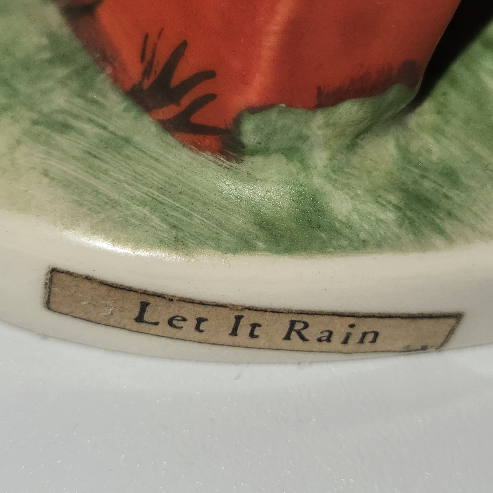 Vintage Goebel Figurine Let it Rain 1967 BYJ 51 Redhead Kids Charlot Byj