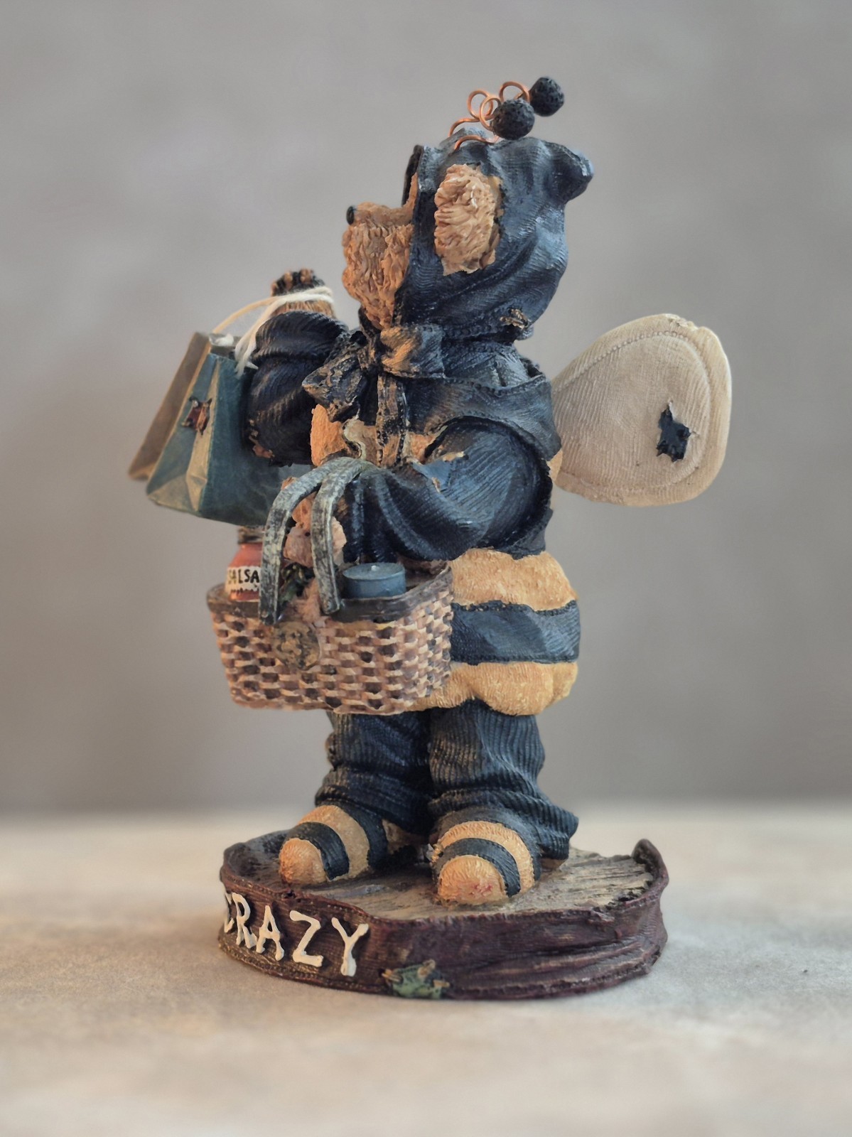 Boyds Bears Longaberger Exclusive Issue Resin Bear “BEE CRAZY” – 2007