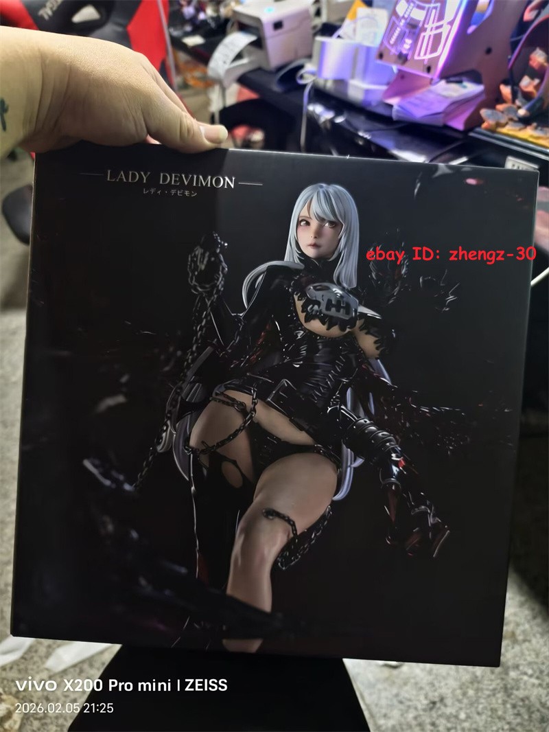 H32CM Digimon Lady Devimon‌ Statue PVC Model Anime Figure Collectible W/Box Gift