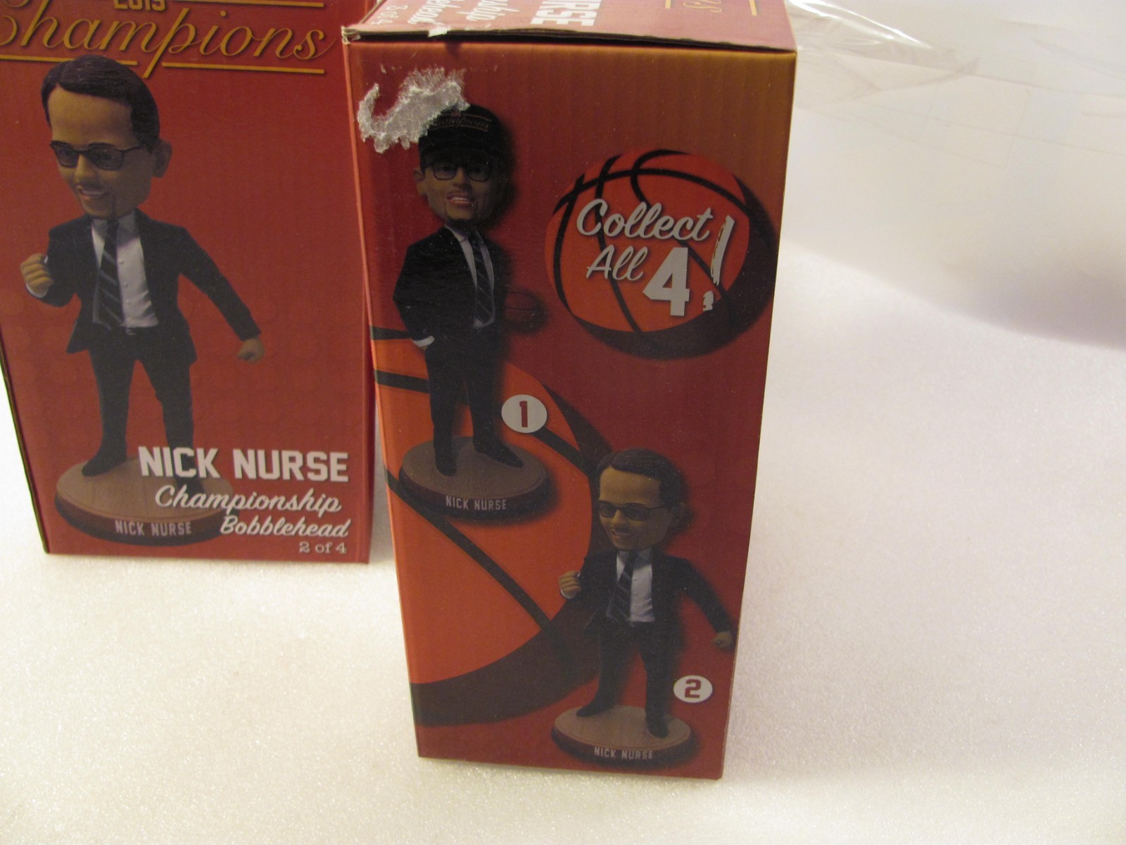 Nick Nurse Championship Bobblehead Set of 2 Toronto Raptors 2019 NBA Coach New