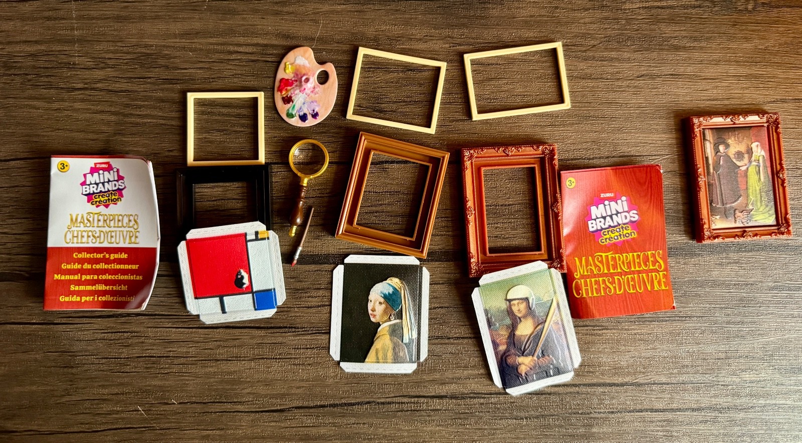 Mini Brands By ZURU Masterpieces Mona Lisa, Girl wPearl Earring NEW opened loose