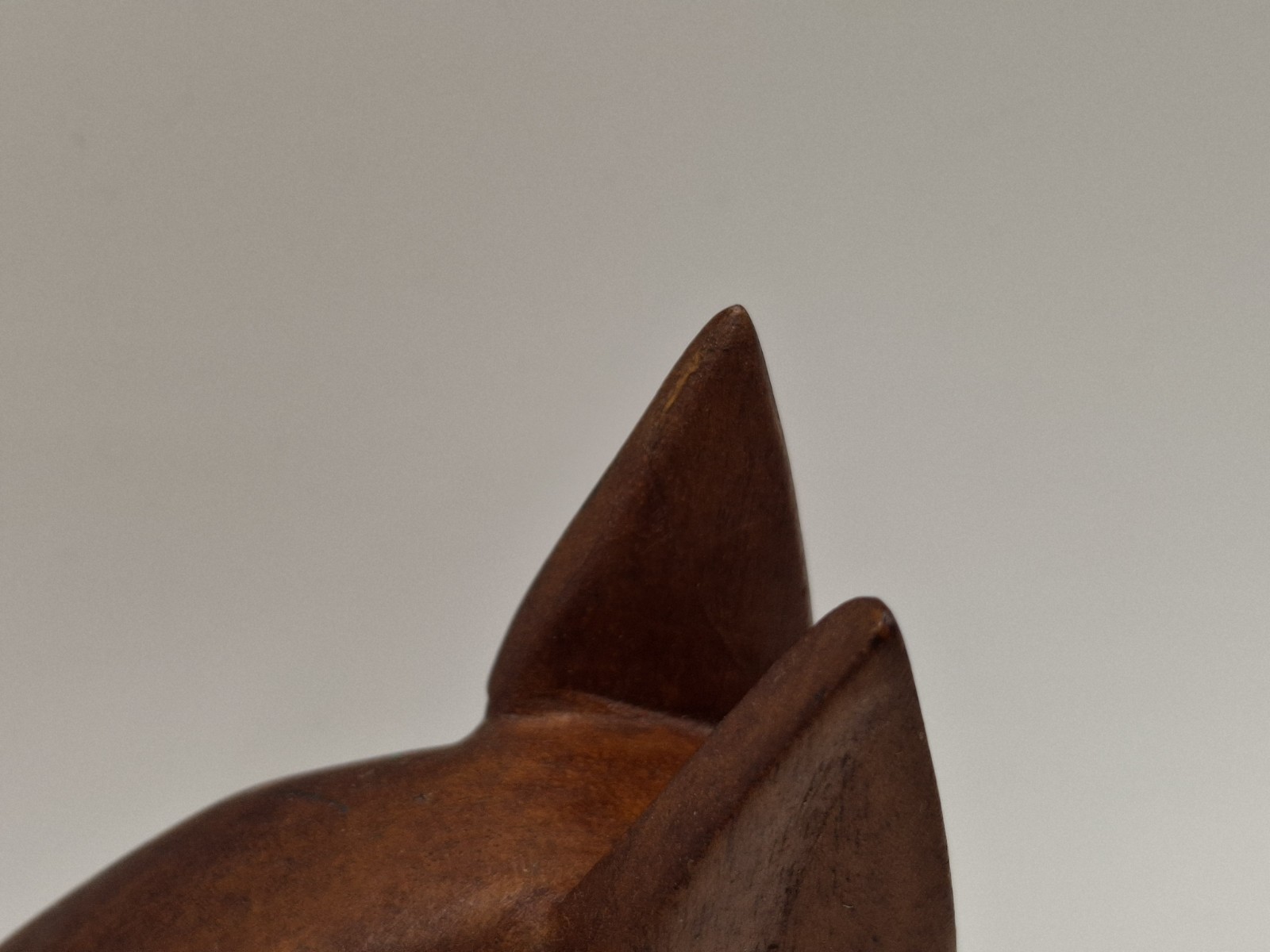 Vintage Carved Donkey Horse Head Wood Sculpture 4″ Folk Art Mexico Peurto Rico