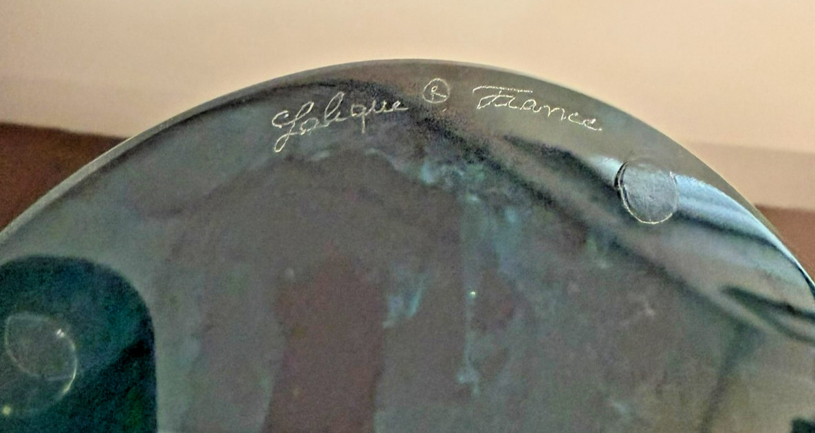 NIB Lalique (France) “IBEX” Persepolis Blue Frosted/Clear Sculpture #10829400