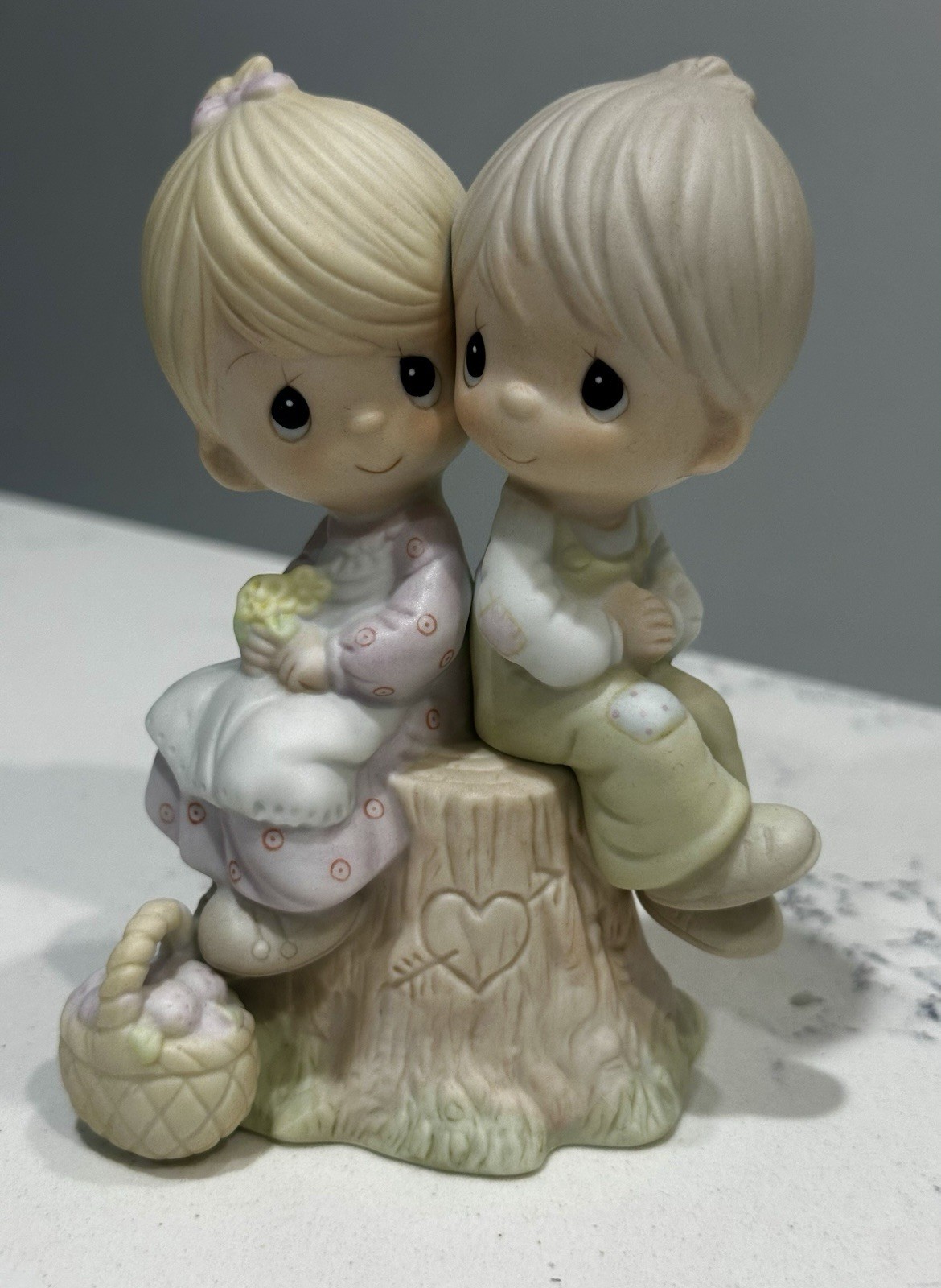Vintage Precious Moments “LOVE ONE ANOTHER” 1978 E-1376 Jonathan & David