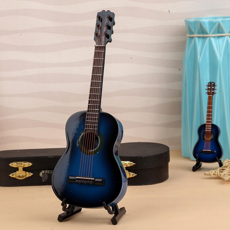 Mini Classical Guitar Wooden Spot goods Model Musical Instrument Decoration
