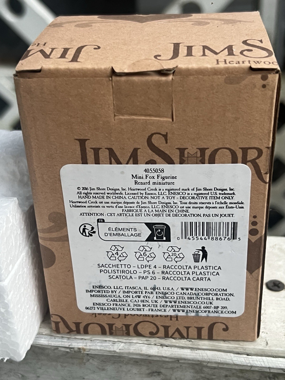 BRAND NEW JIM SHORE MINI FOX RENARD MINIATURE 4055058