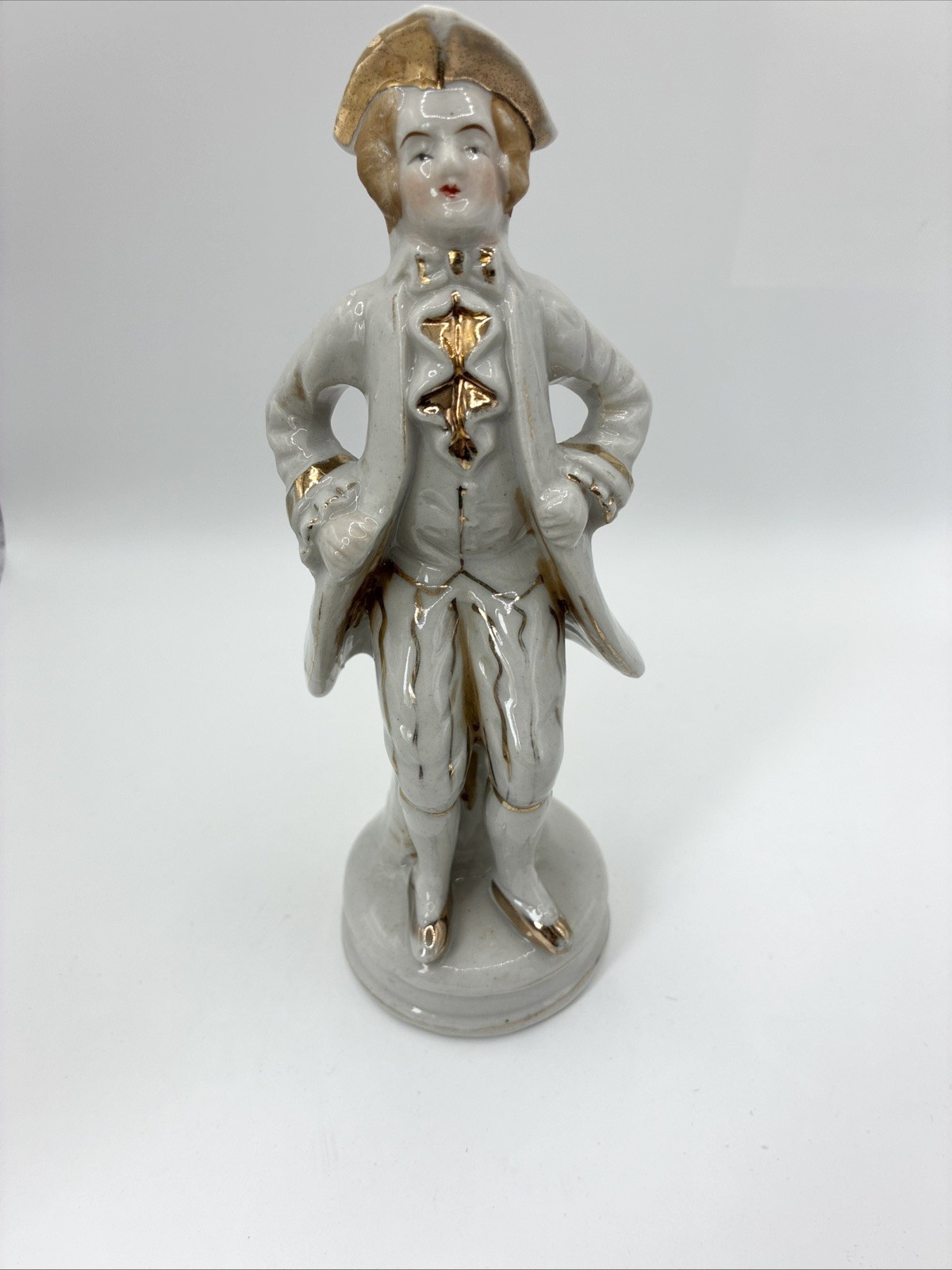 Vintage Made in Japan Porcelain Figurine Colonial Couple Man Women *
