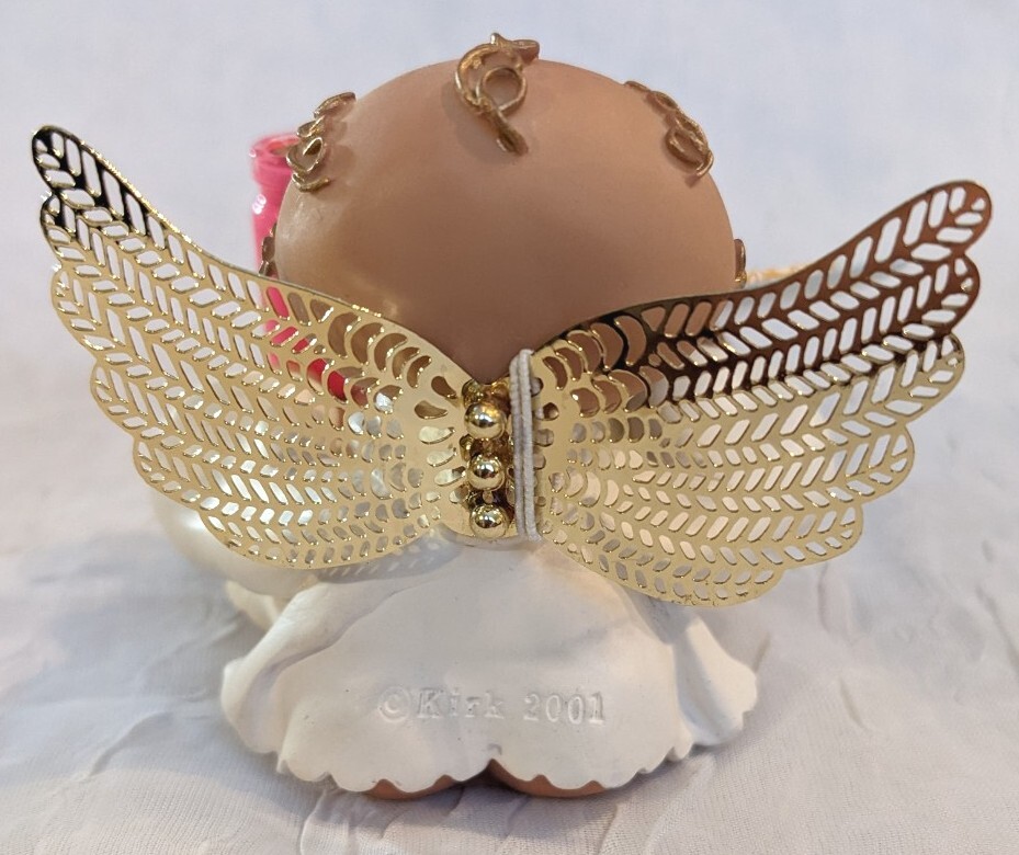 2001 Kirks Kritter Angel Cheeks Figurine Russ Medicine Bottle Guardian 21809 NOS