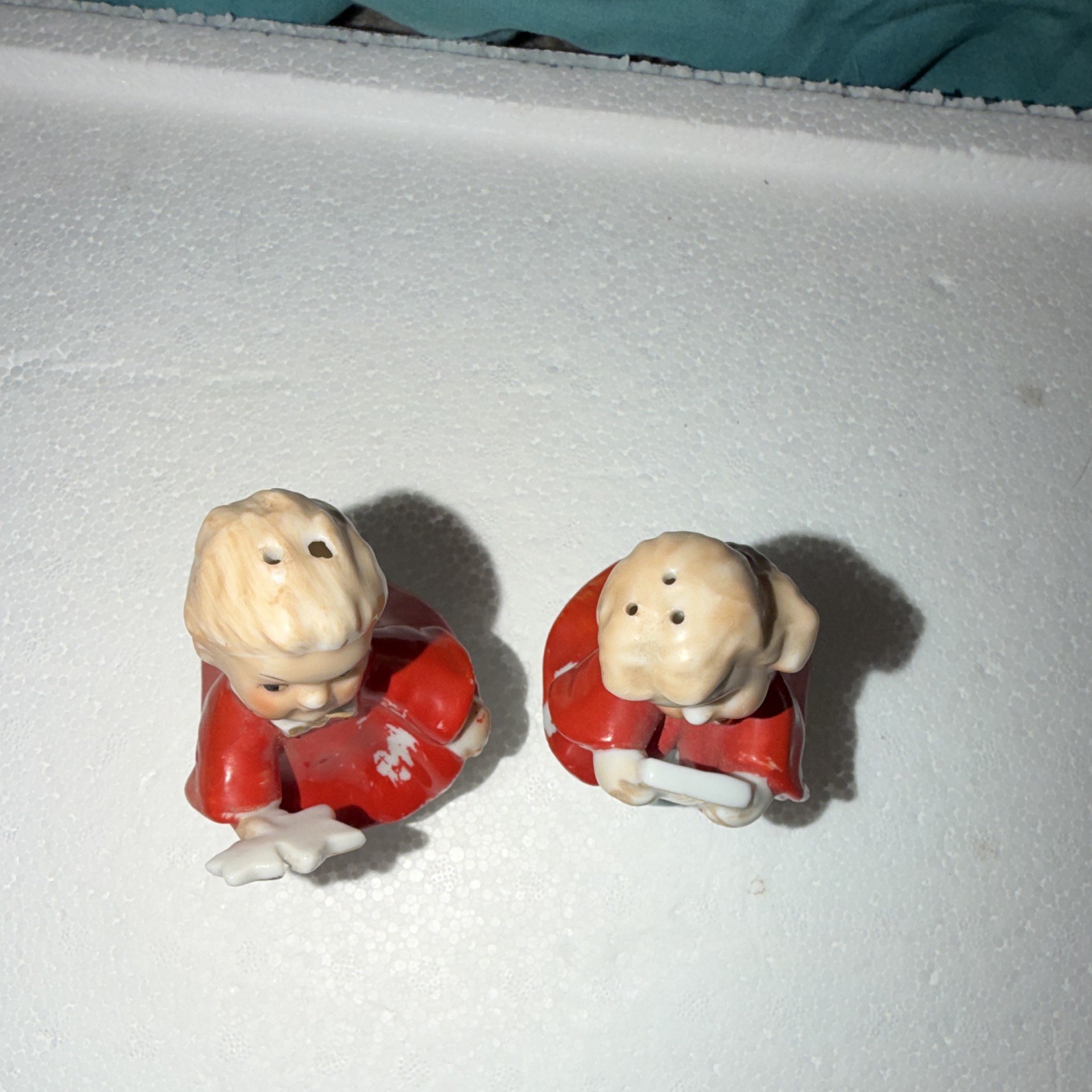 Vintage Japan 1950s Glossy Ceramic Music Boy & Girl Figurines Set of 2