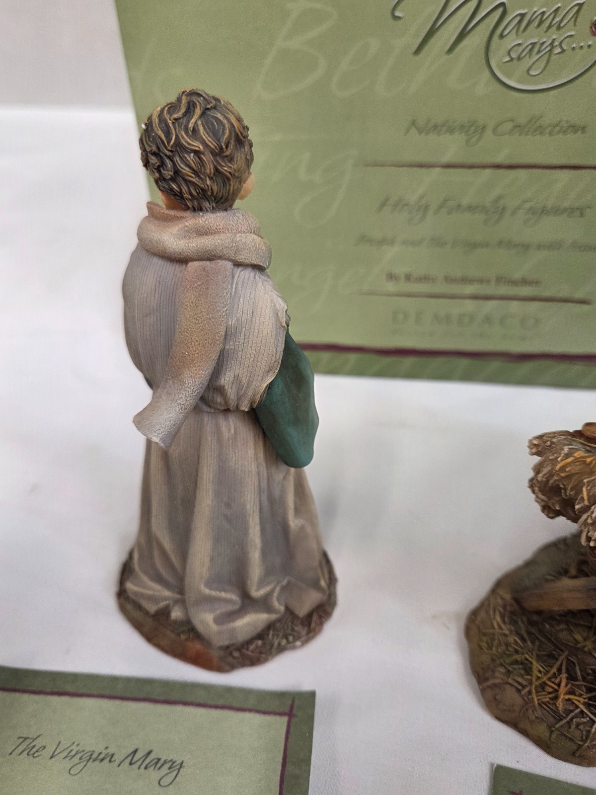 Mama Says Demdaco Kathy Fincher 2007 Nativity~ Holy Family Figurines ~ 55047