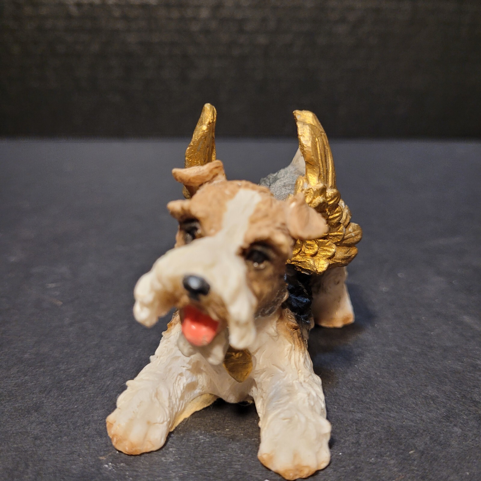 Terrier Angel Figurine Rainbow Bridge Condolence Sympathy Gift Small