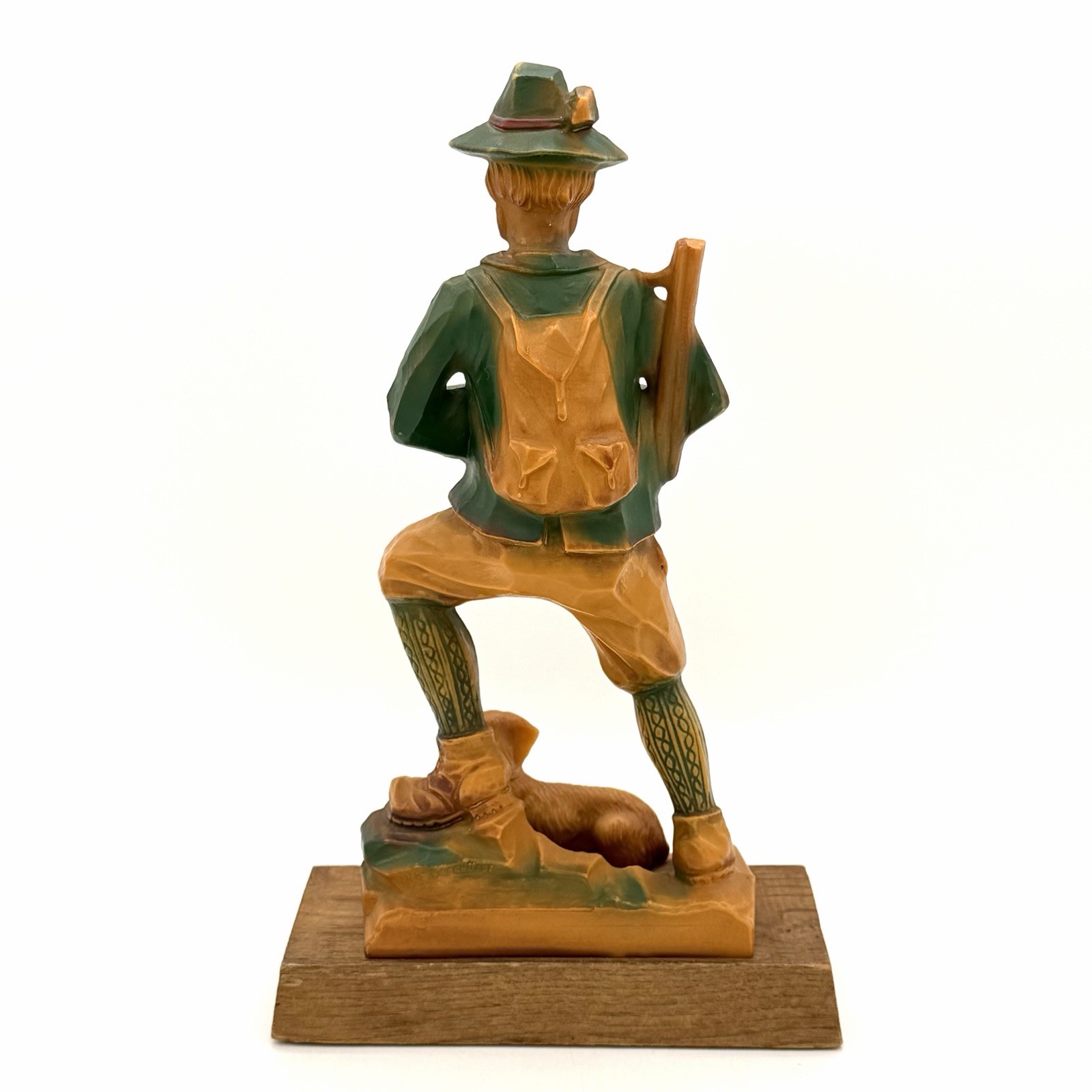 Ges Geschützt Black Forest Germany Figurine Hunter With Rifle And Dachshund Dog