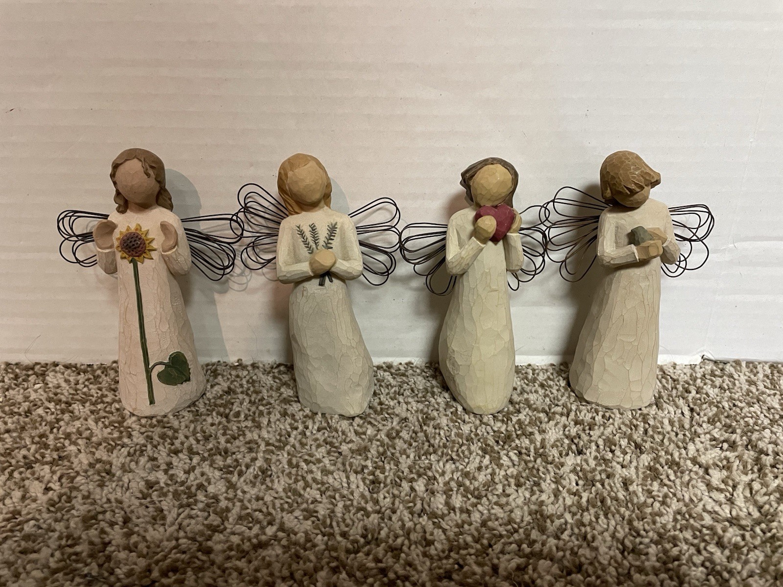 Willow Tree Angel Figurines – Susan Lordi Demdaco – Lot Of 4 – FREE SHIPPING !