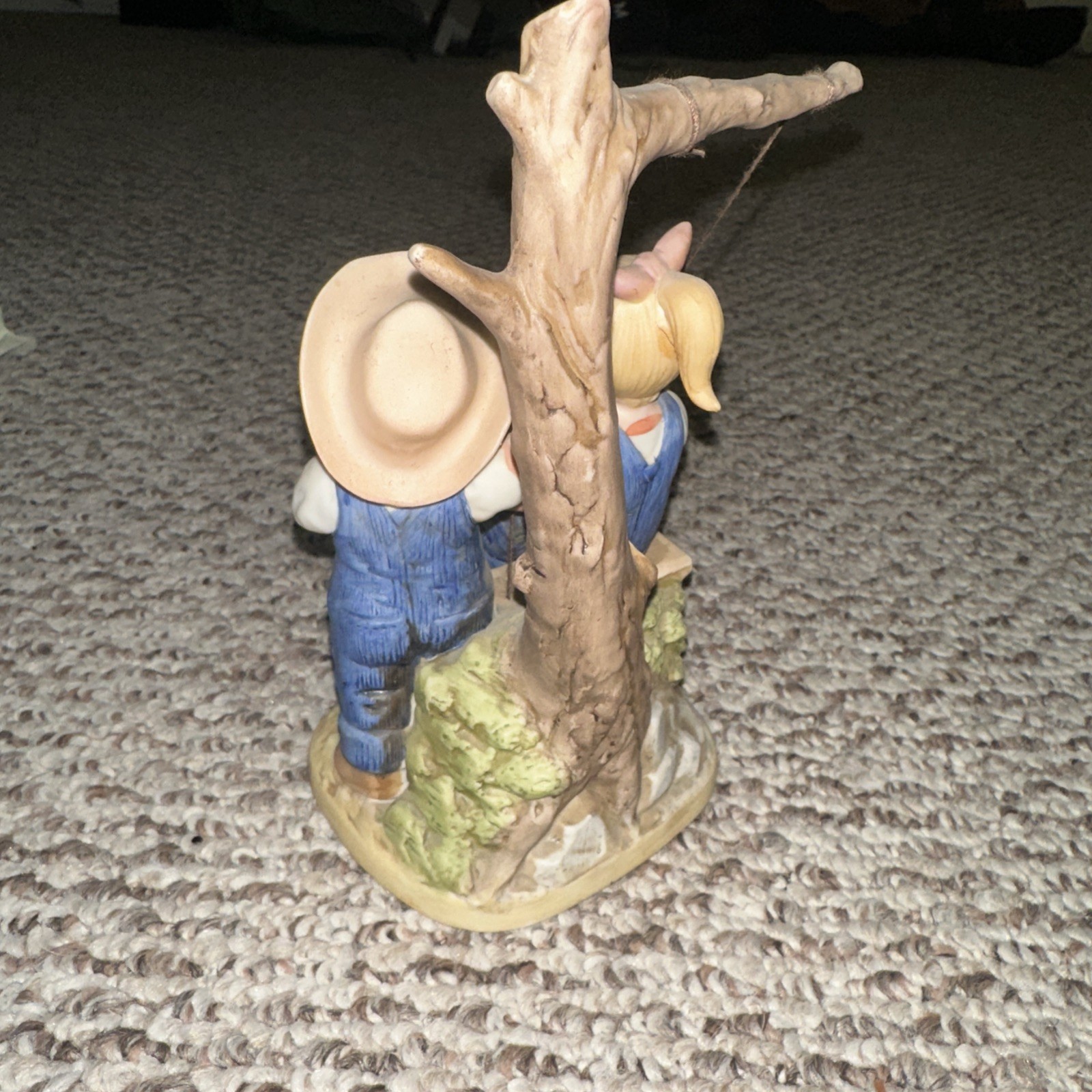 Vintage Home Interiors Homco Denim Days 8896 Summer Days Figurine 1985 Farm