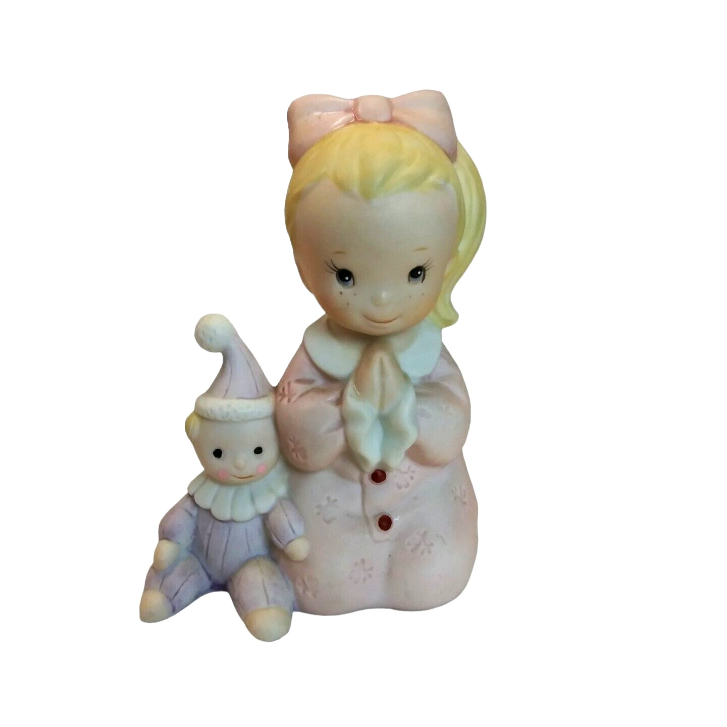 VTG Praying Children Figurines Boy & Girl Porcelain Figures Vintage Homco