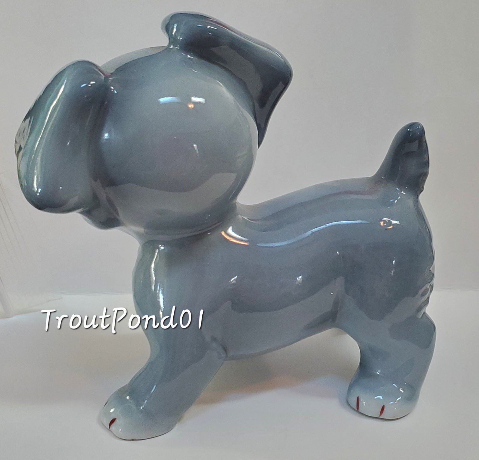 Wade Disney Lady and the Tramp Scamp Puppy Dog Lg 4in Blow-Up Porcelain Figurine