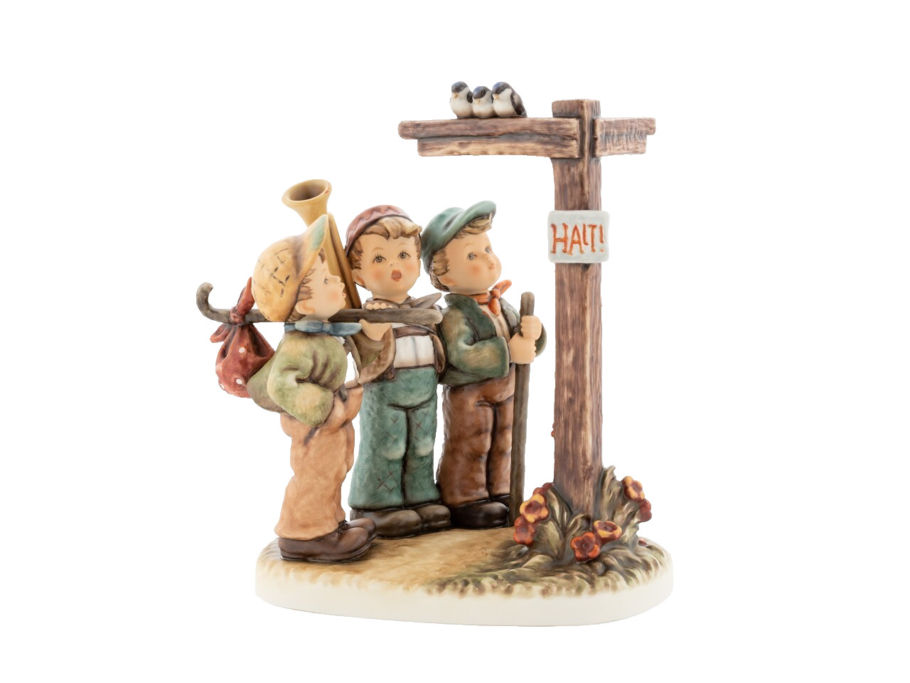 hummel #927 “three little wanderers” masterpiece collection 9.5″ new! $2150