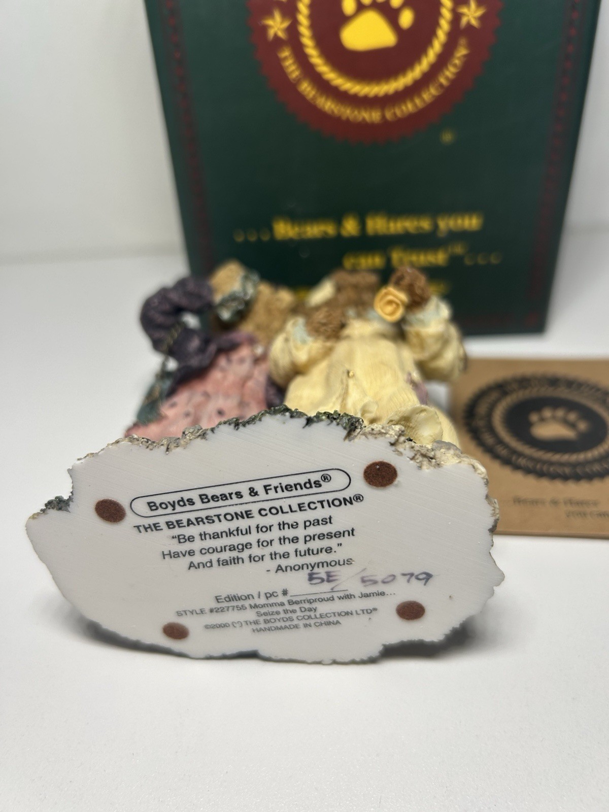 Boyds Bears ” Momma Berriproud With Jamie … Seize The Day” NIB # 227755