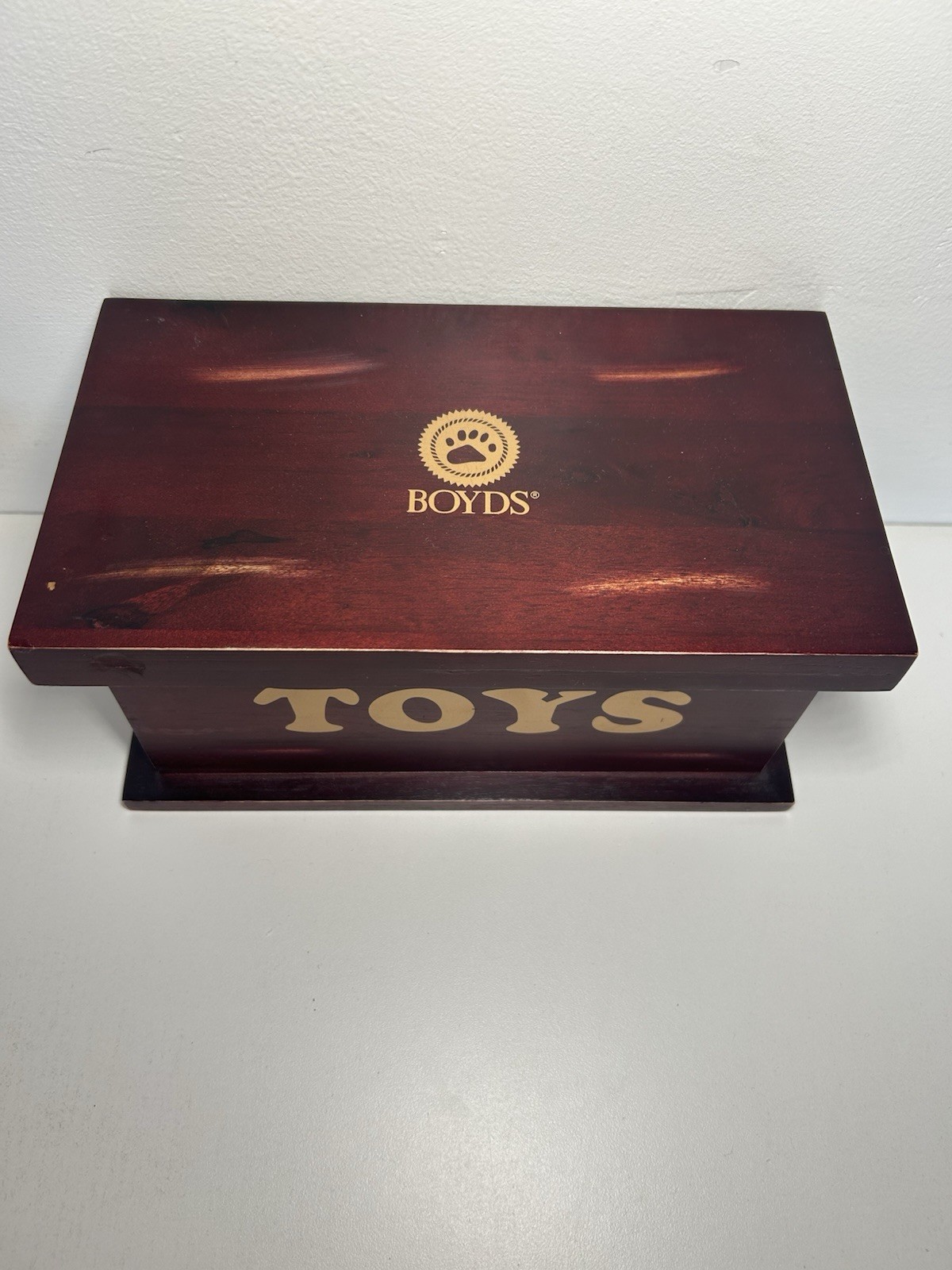 Boyds Bears Wood Toy Box of Friendship & Memories 910022B 210421G