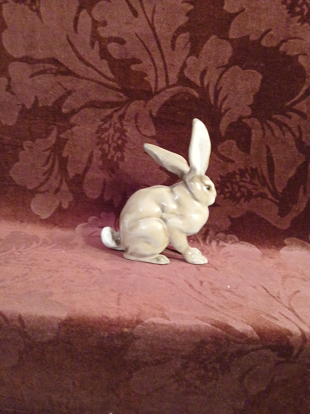 Vintage Porcelain Rabbit Figurine Designed By Hutschenreuther In Selb Germany