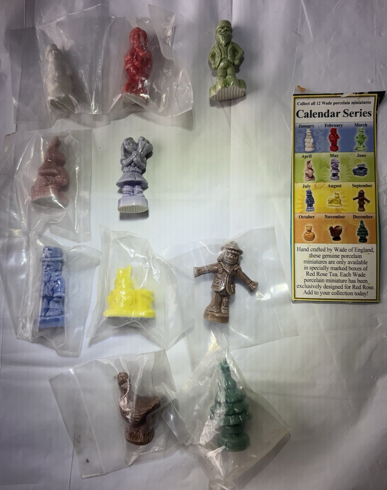Wade Mint Starter Set, Calendar Series (10/12) Figurines Sealed NIP w/ Guide