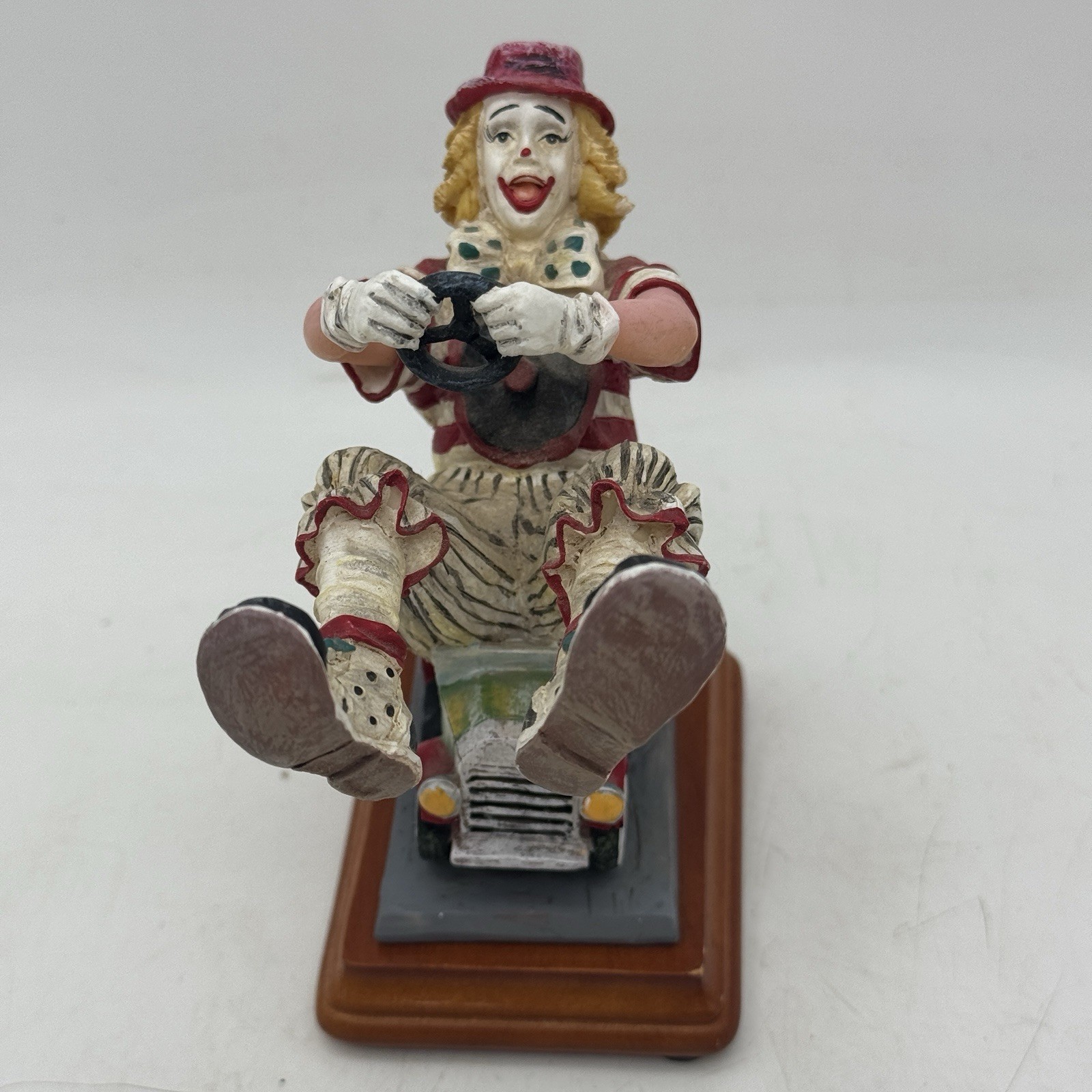 Clowning In America Small Car Vanmark 1st Edition Collectible Clown Figurine