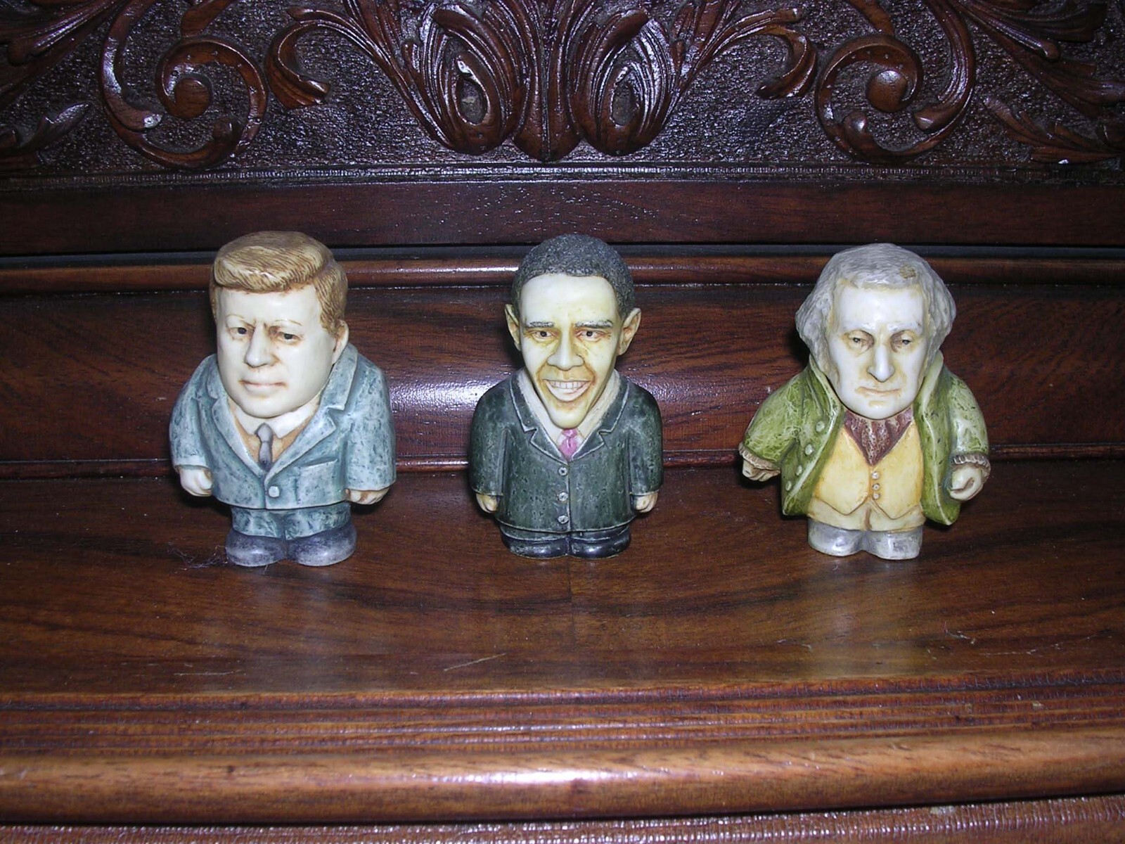 HARMONY KINGDOM POT BELLYS JOHN F. KENNEDY OBAMA GEORGE WASHINGTON YES WE CAN!