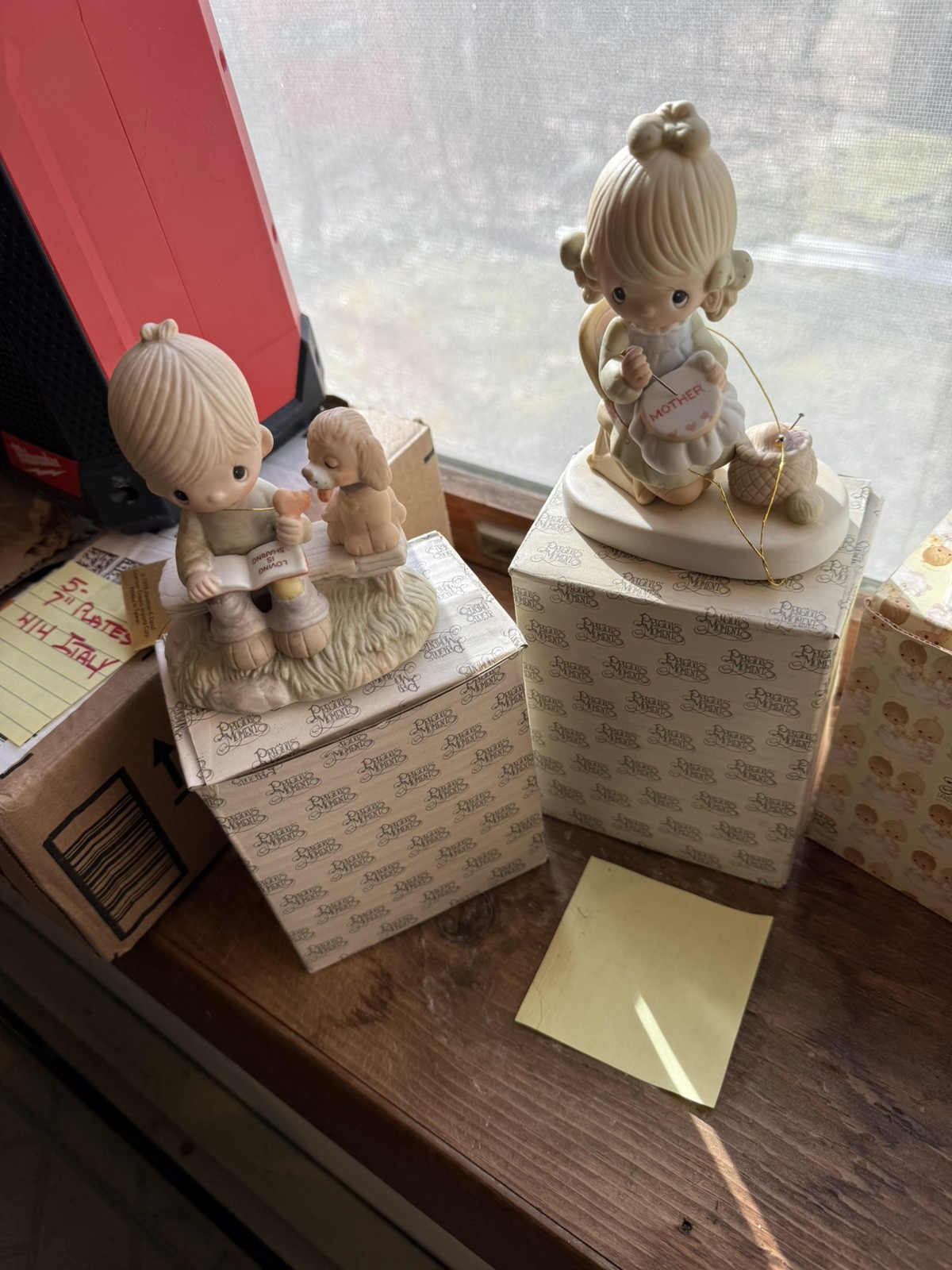 Precious Moments Figurines set of 4. 2 FROM 1978 2 FROM 1979