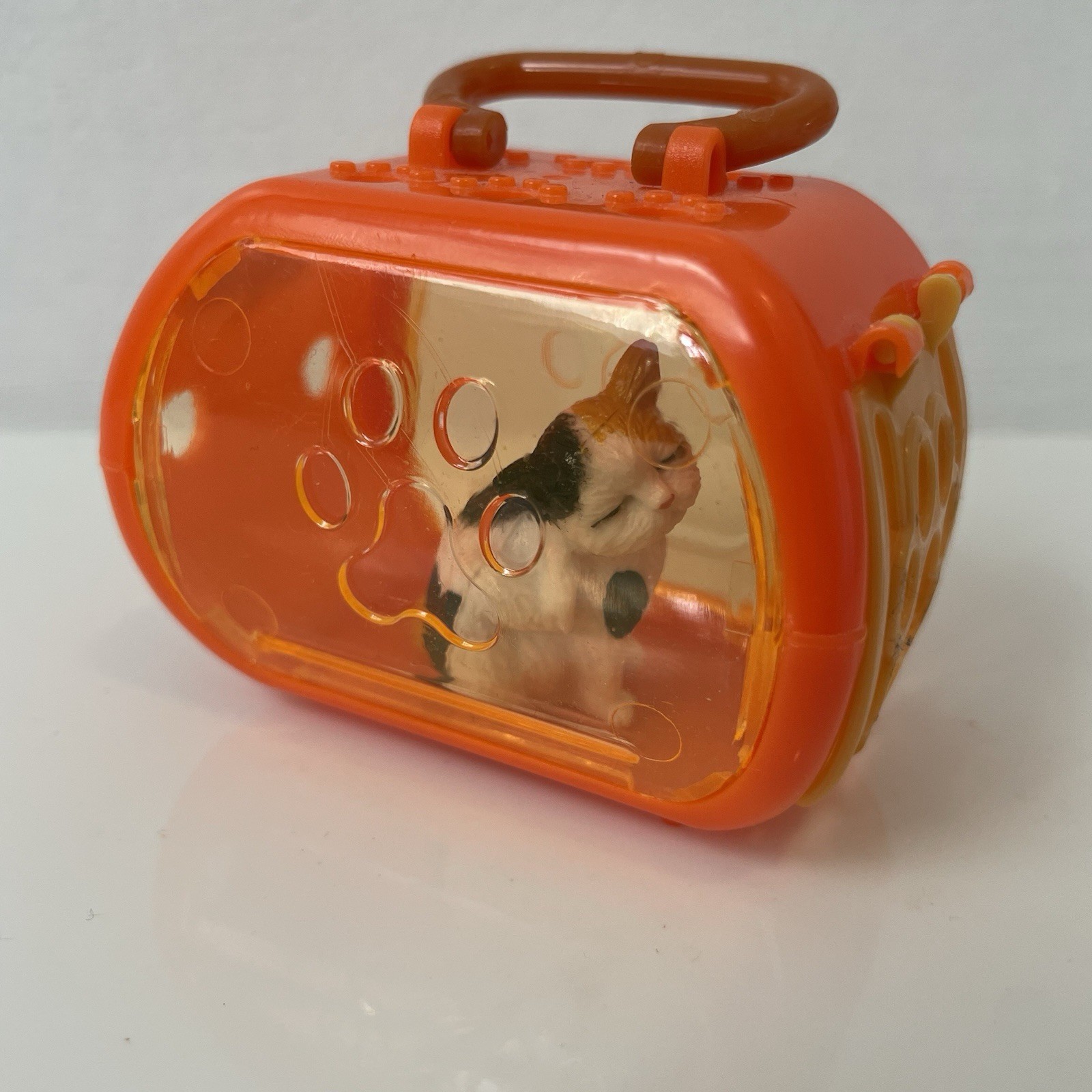 Kidsmania Cat Toy Carrier Black, Orange and White Cat Orange Carrier