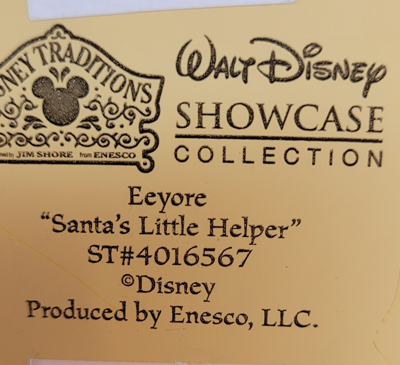 Jim Shore Disney “Santa’s Little Helper” Eeyore in Elf Hat, No Box, 4016567