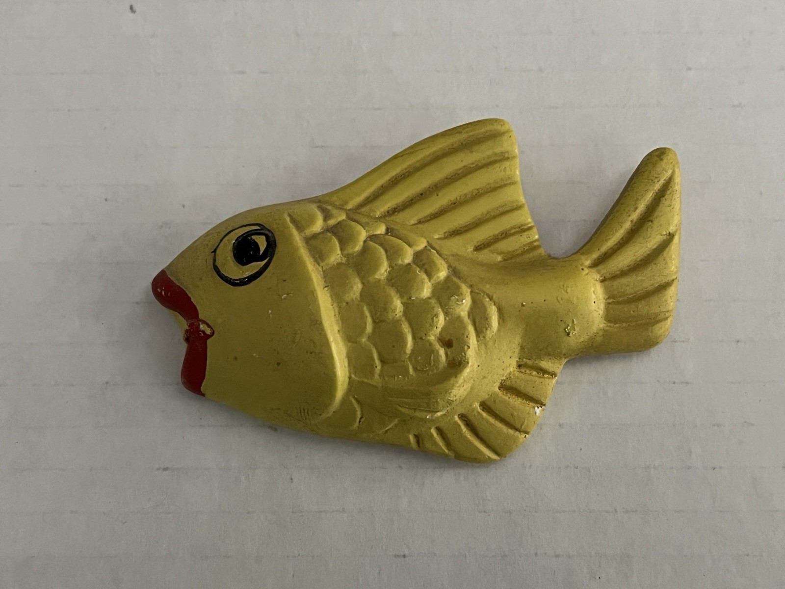 Vintage 60’s Miller Studio Chalkware Fish Anthropomorphic Blue Pink 9” W/Kids