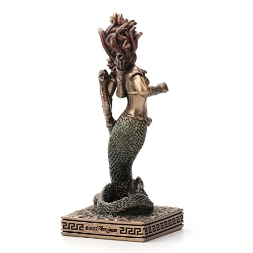 Hand-Painted Medusa Gorgon Miniature Figurine – Unique Home Decor Collectible
