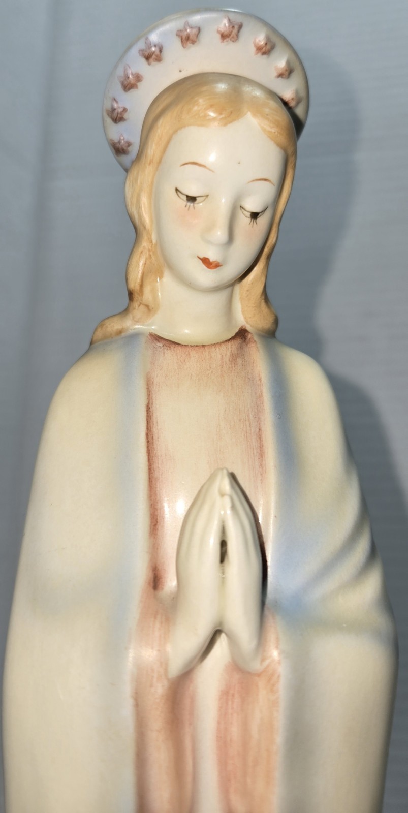 Vintage Virgin Mary Goebel Praying Hummel Figurine 45/0 Hand Painted – READ