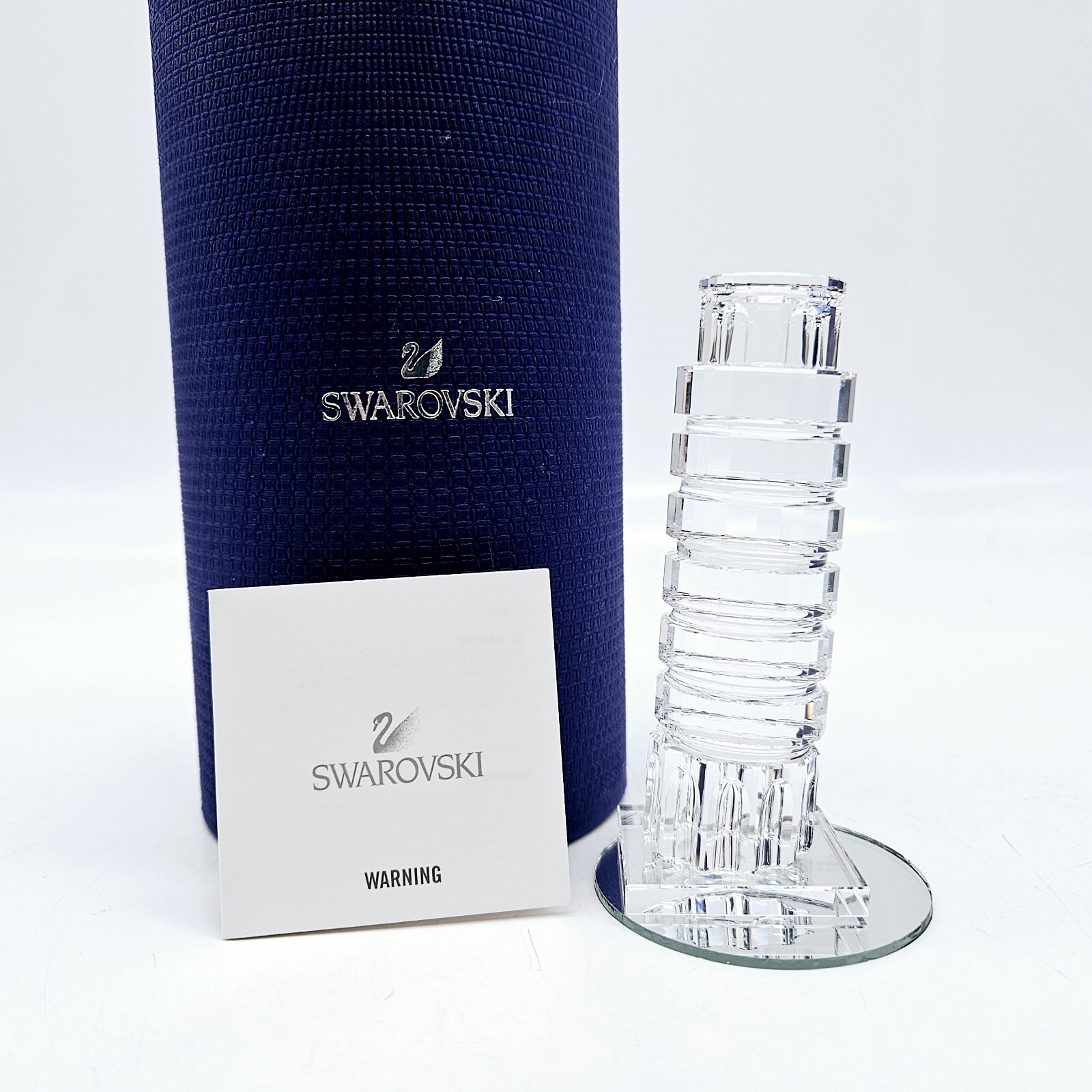 Swarovski Leaning Tower Of Pisa Monument Crystal Figurine 5428010 3.75″ in Box