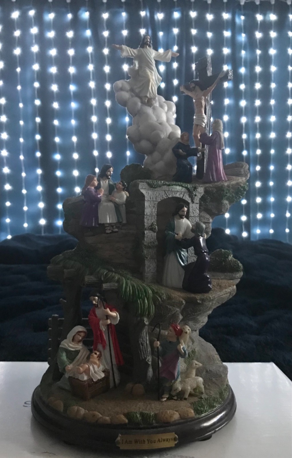 Thomas Kinkade “Life Of Christ” Masterpiece Sculpture Gently Displayed Ex. Cond.