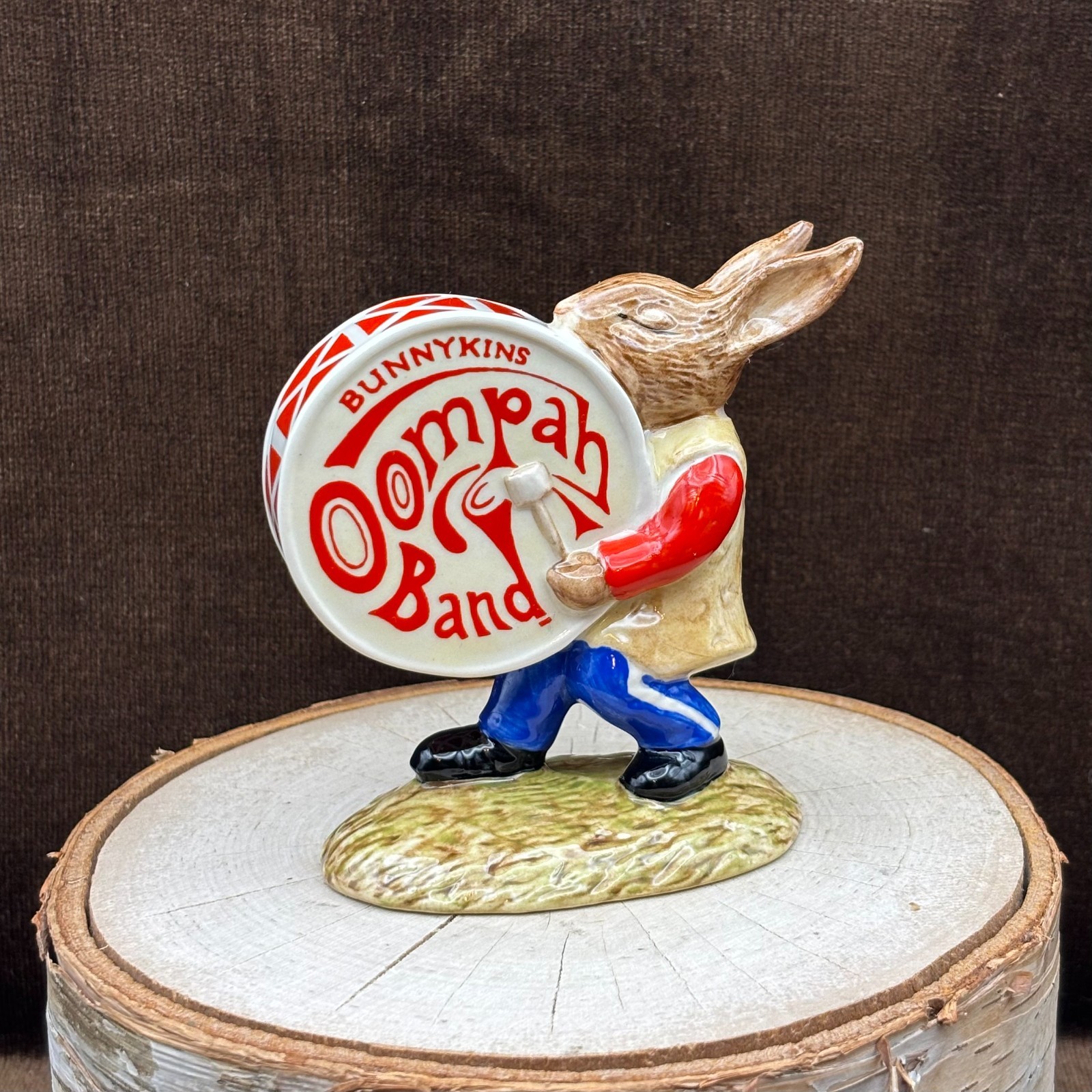VTG 1984 Royal Doulton DRUMMER Bunnykins Oompah Band Figurine DB 26 Golden Jubil