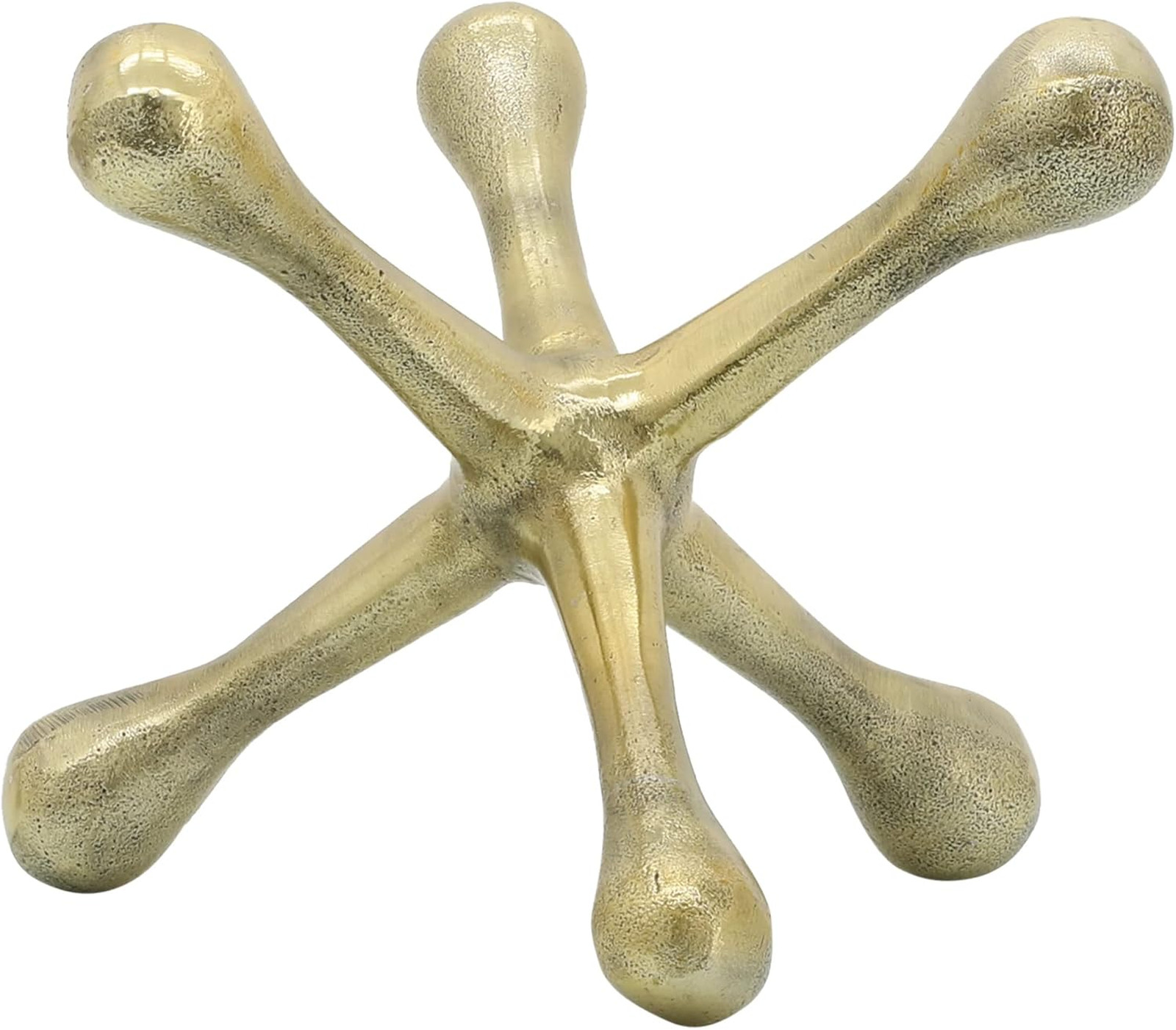 Decorative Sculpture Figurine Gold Metal Modern Art Home Accent Office Shelf