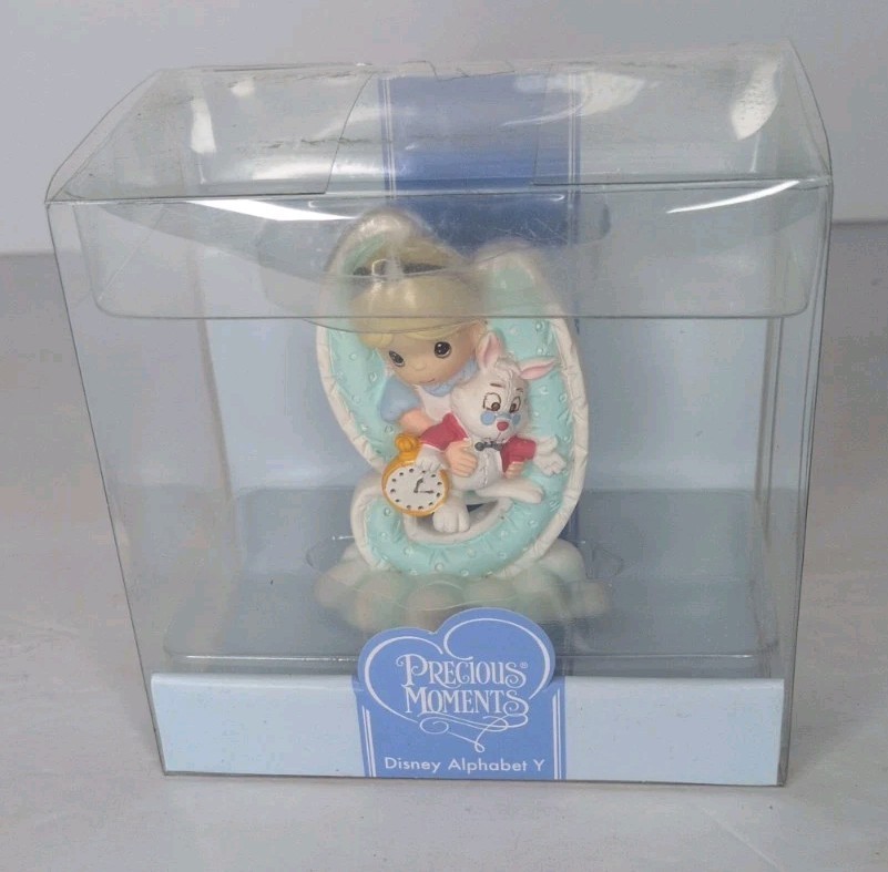 Alice White Rabbit Precious Moments Disney Alphabet Y Showcase Figurine