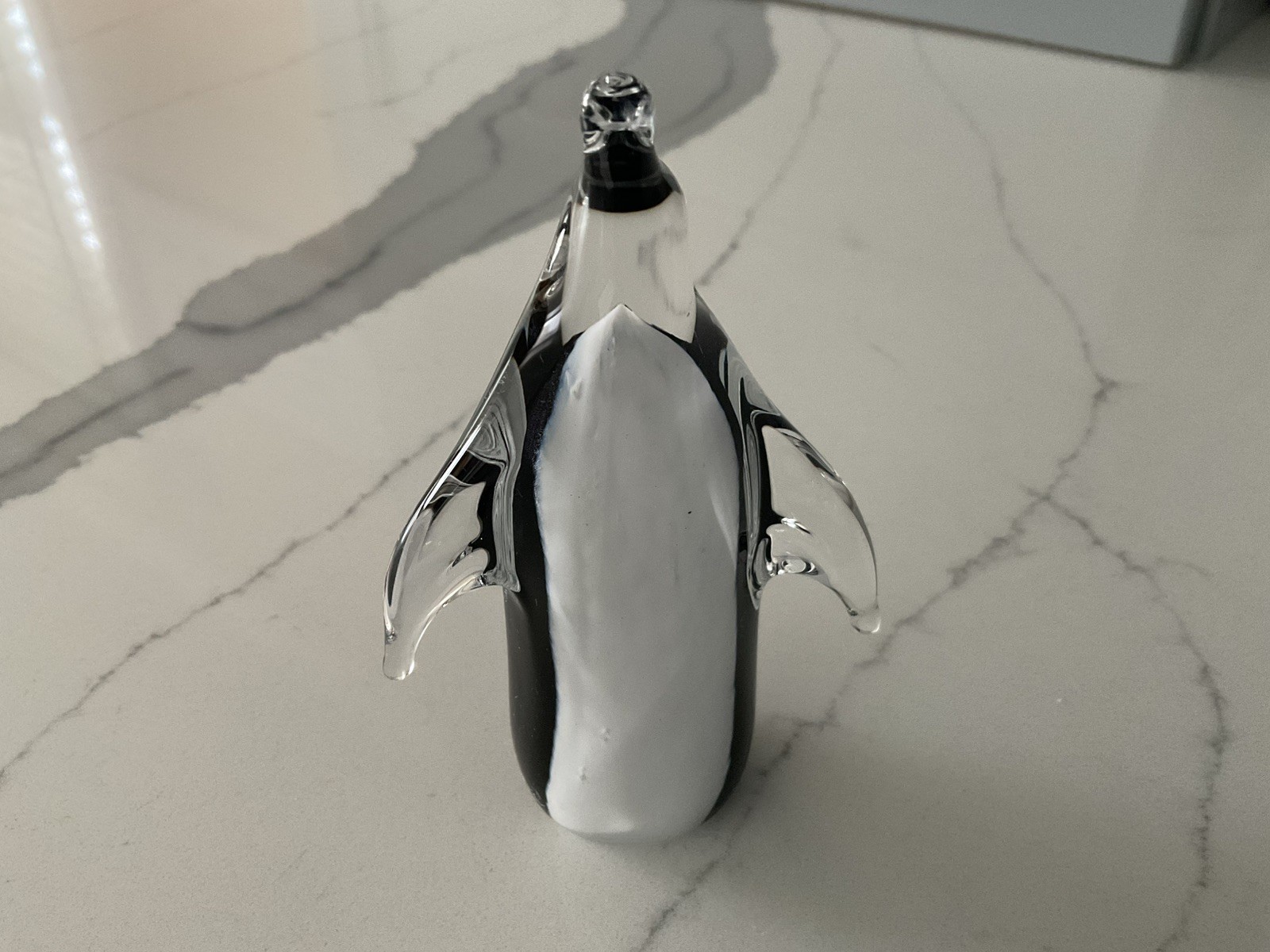 Penguin Glass Figurine Art Glass FM Konstglas Ronneby