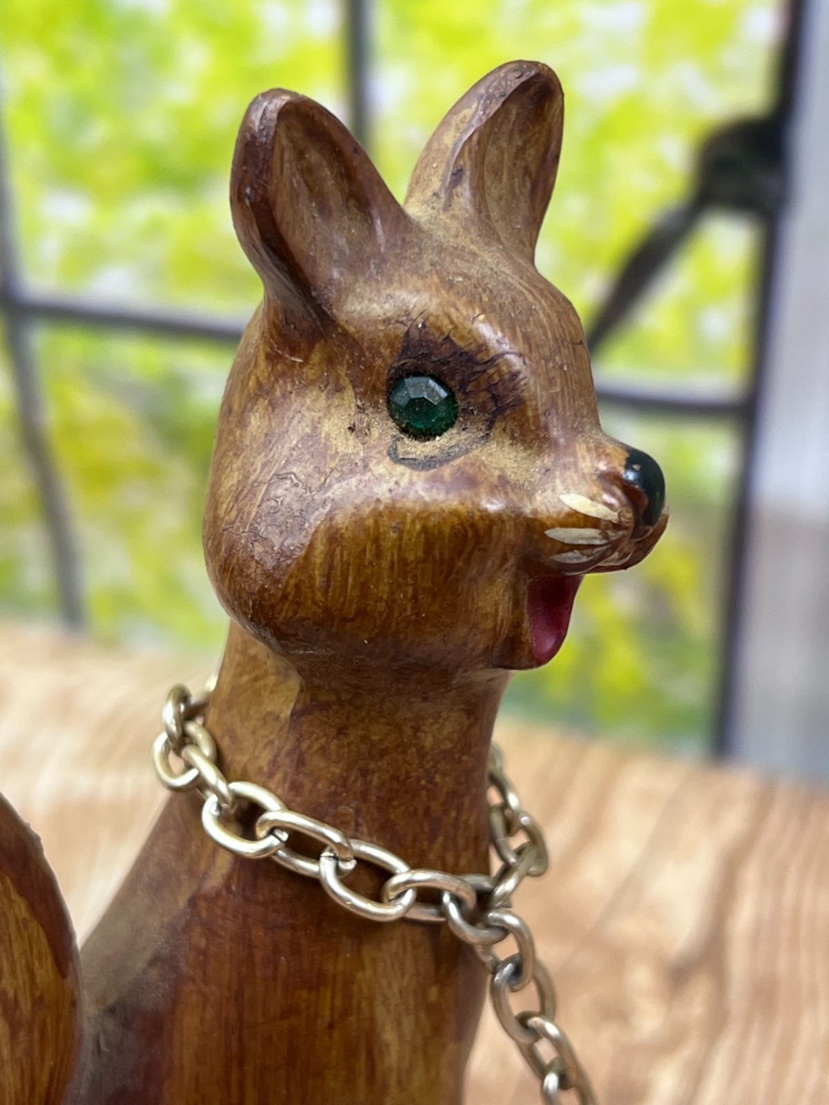 Ross Products Mother Baby Squirrel With Chains Leashes Chained
